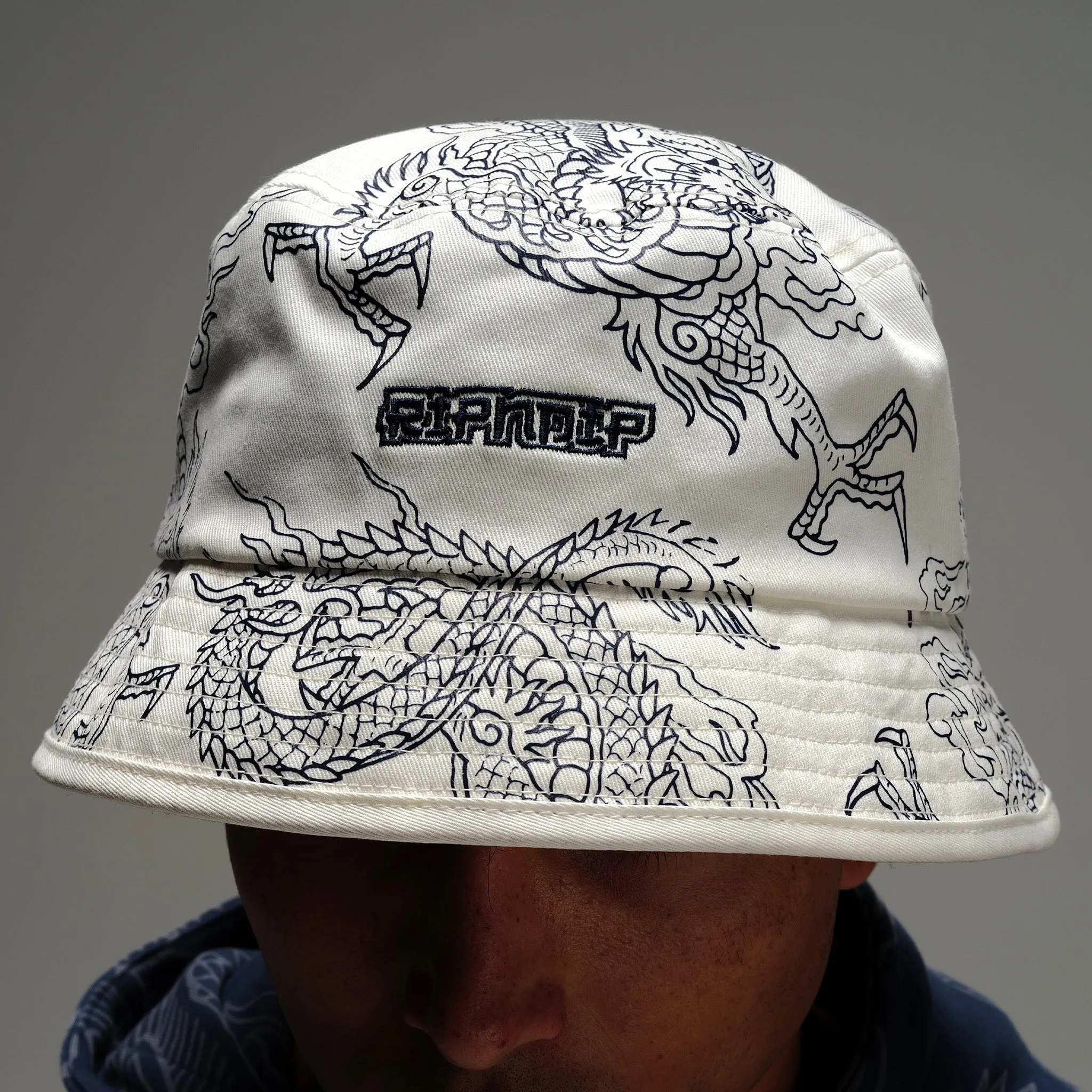 Haku Face Mask Bucket Hat (White) sold by Ripndip product image thumbnail 3