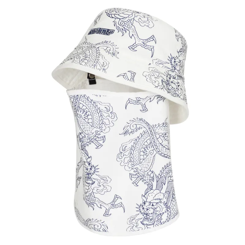 Haku Face Mask Bucket Hat (White) sold by Ripndip