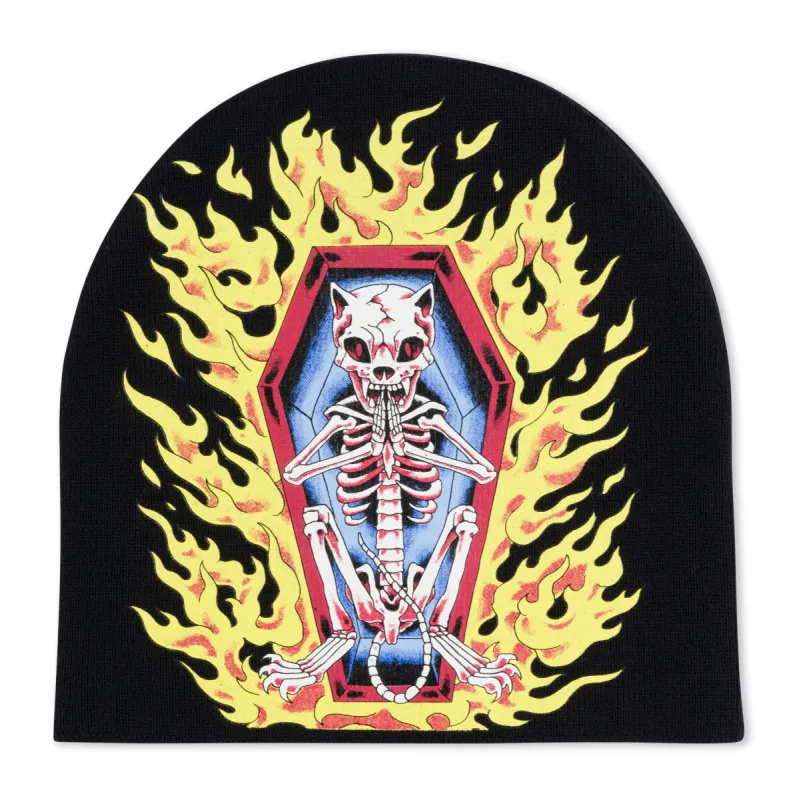 Burn In Heck Beanie (Black) made by Ripndip