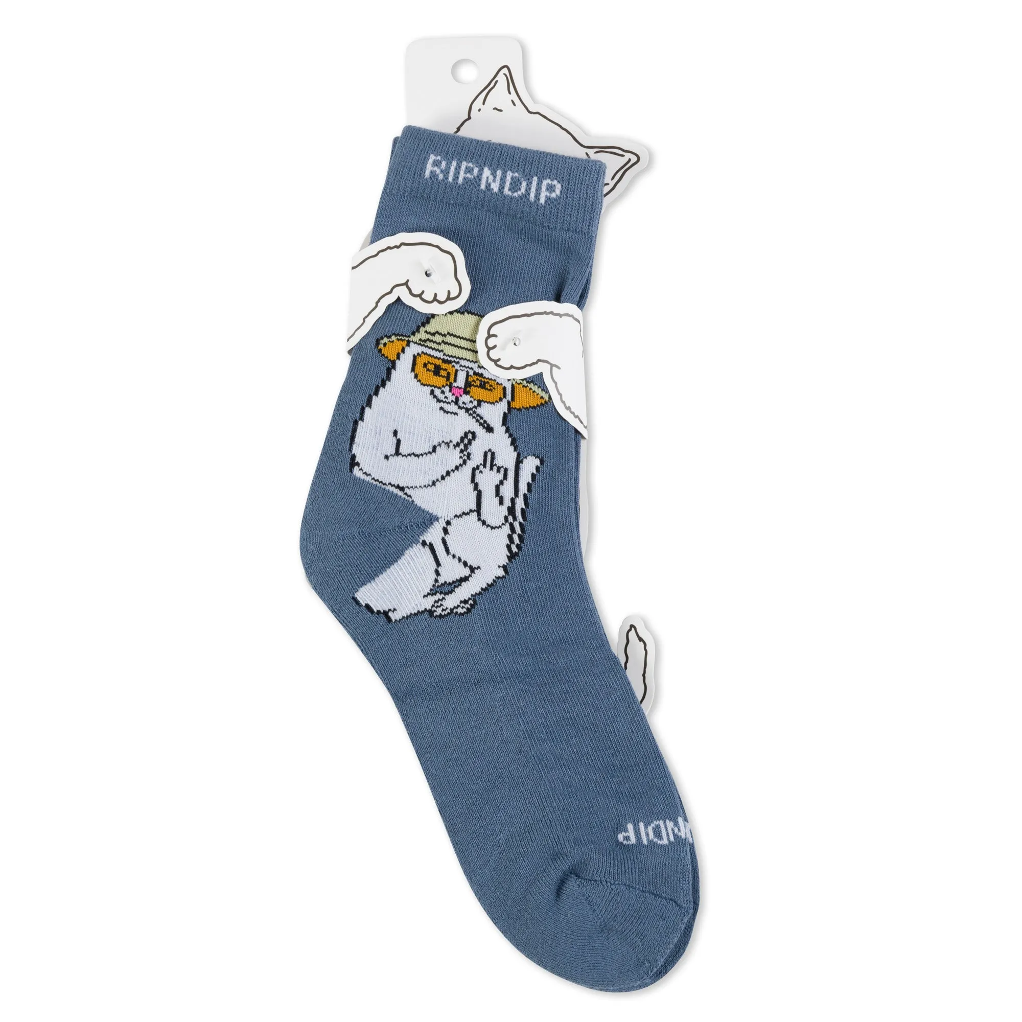 Nermal S Thompson Mid Socks (Dark Slate) sold by Ripndip product image thumbnail 4