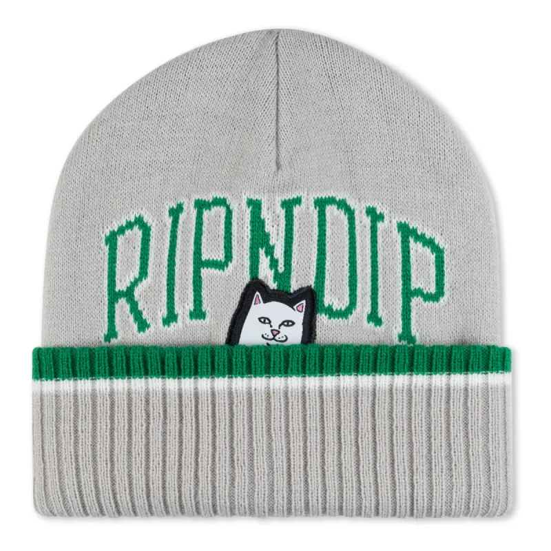 Lord Nermal Team Spirit Beanie (Green/Grey) made by Ripndip