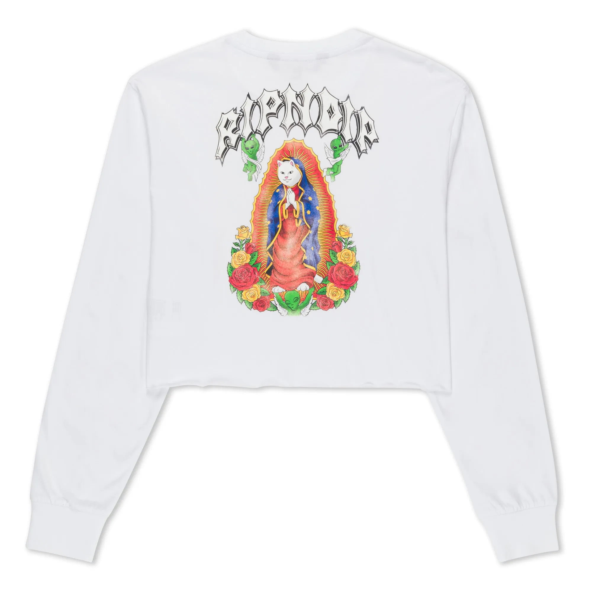Mother Nerm Cropped Long Sleeve (White) sold by Ripndip product image thumbnail 2