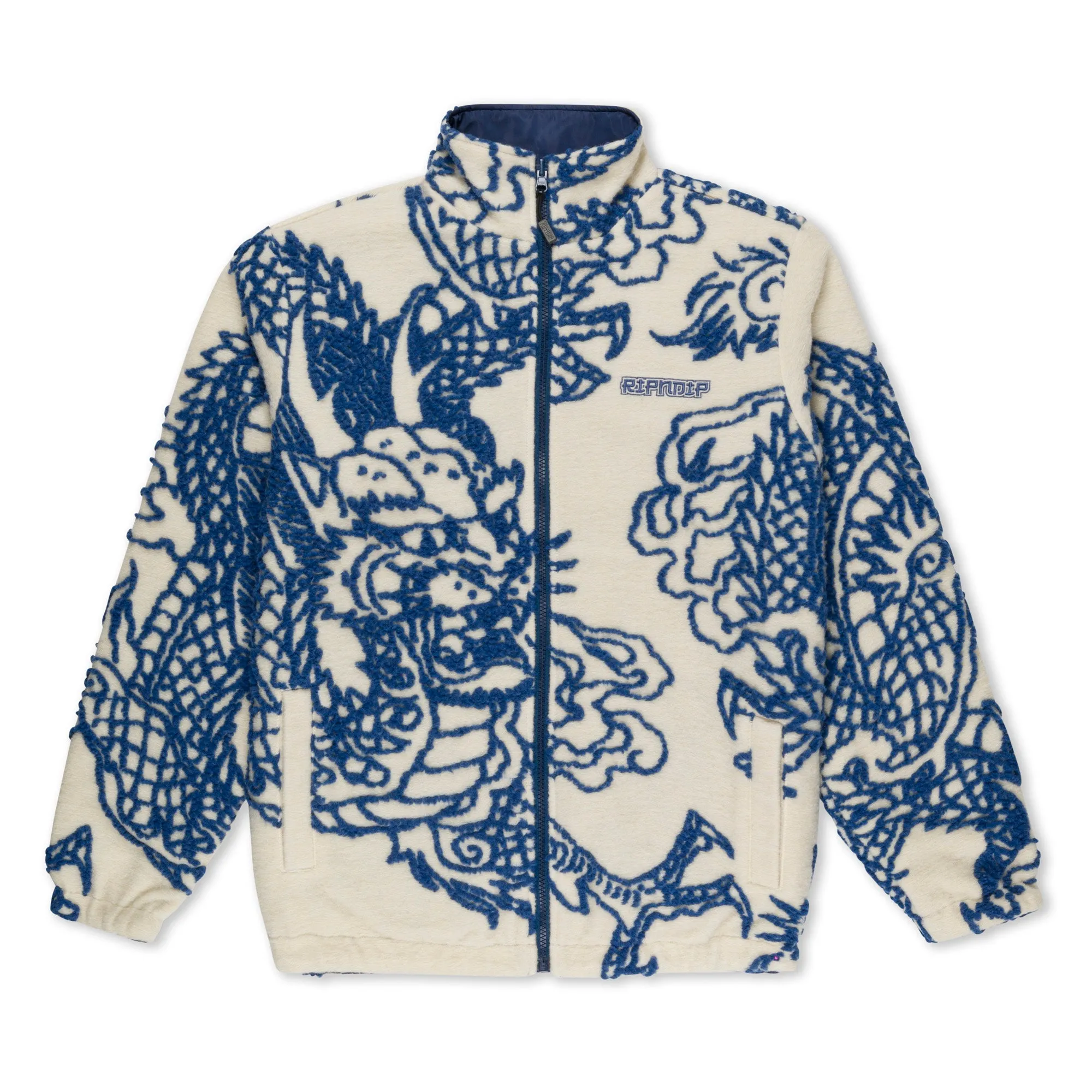 Haku Reversible Jacket (Off White/Navy) sold by Ripndip