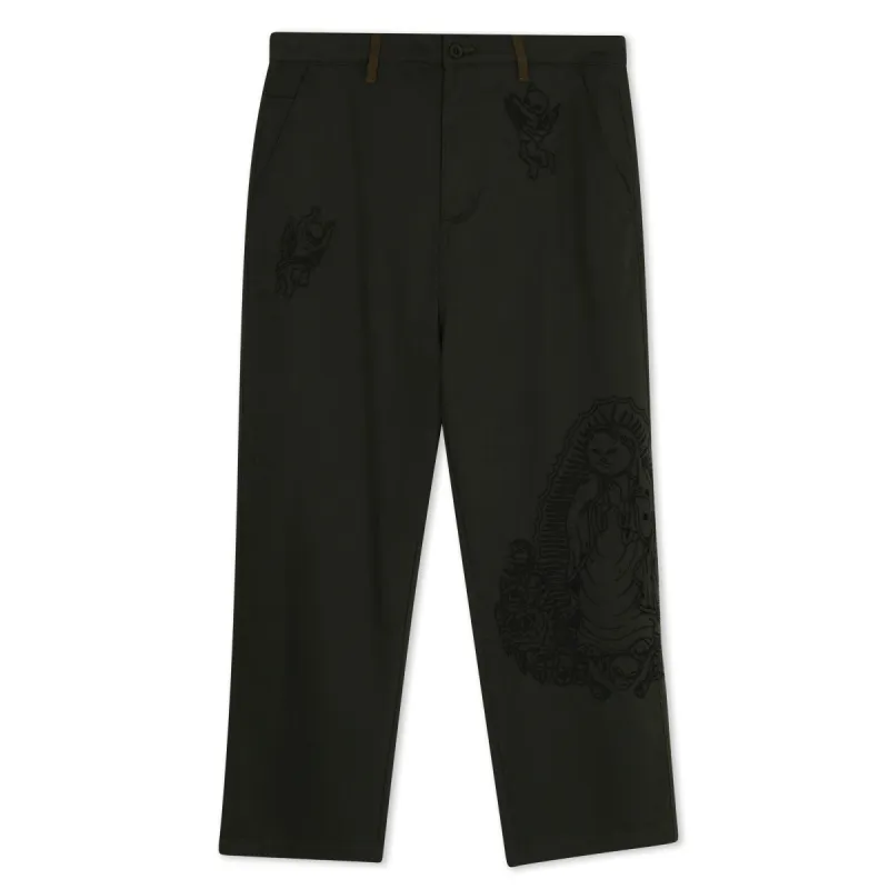 Mother Nerm Twill Pants (Dark Olive) sold by Ripndip