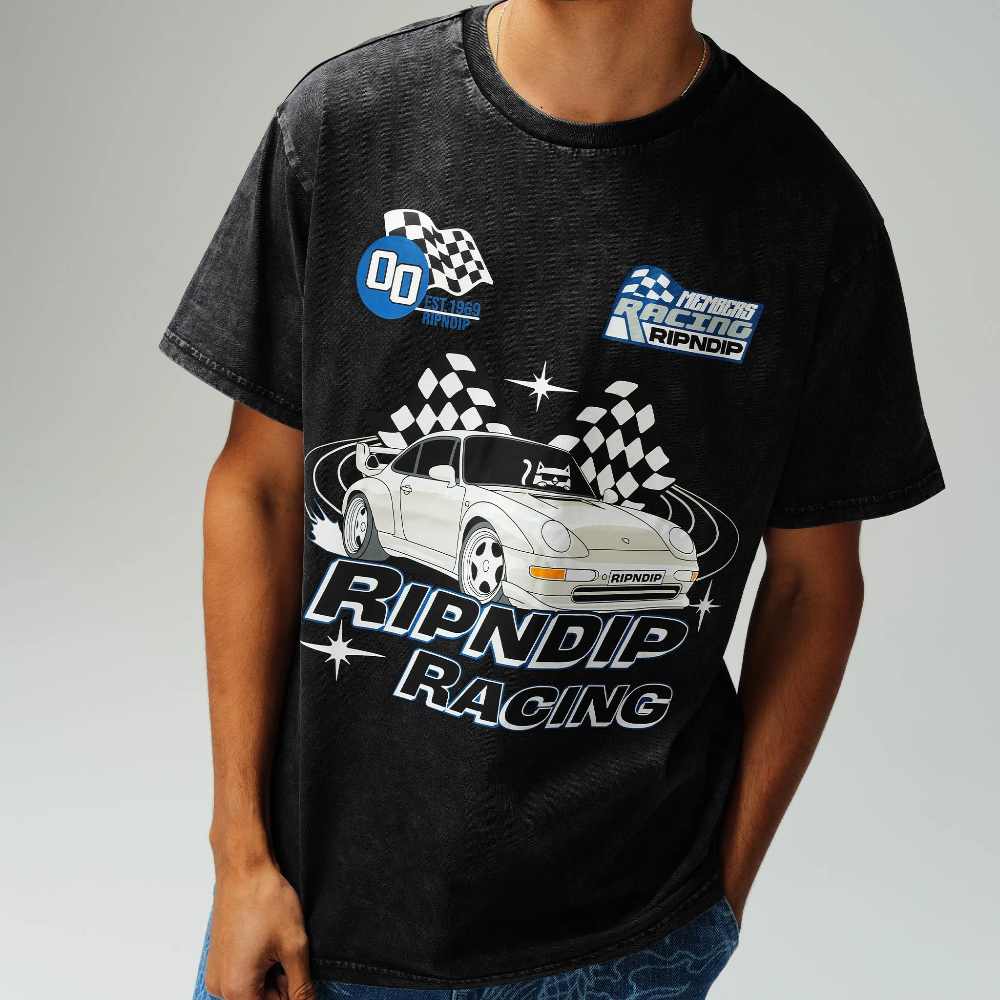 Ripnrace Tee (Black Wash) sold by Ripndip product image thumbnail 2