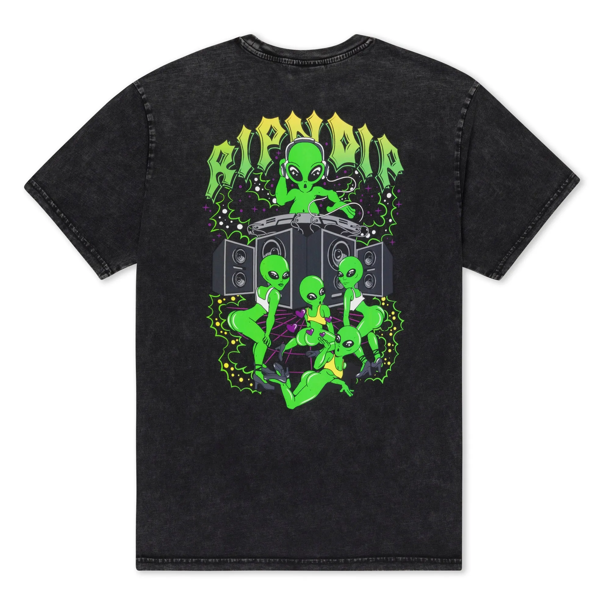 Galactic Dance Floor Tee (Black Mineral Wash) sold by Ripndip product image thumbnail 3