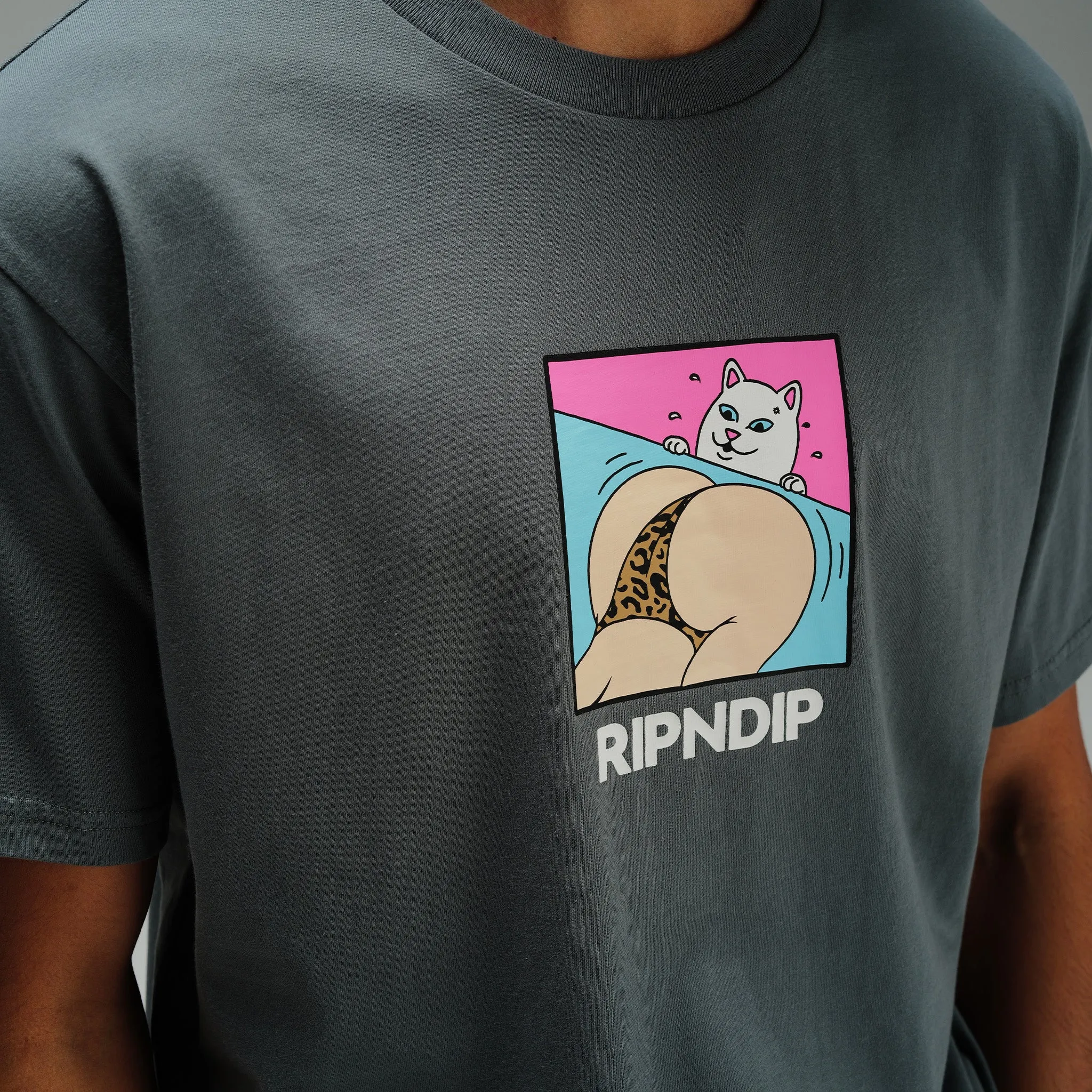 Peaches And Nerm Tee (Charcoal) sold by Ripndip product image thumbnail 2