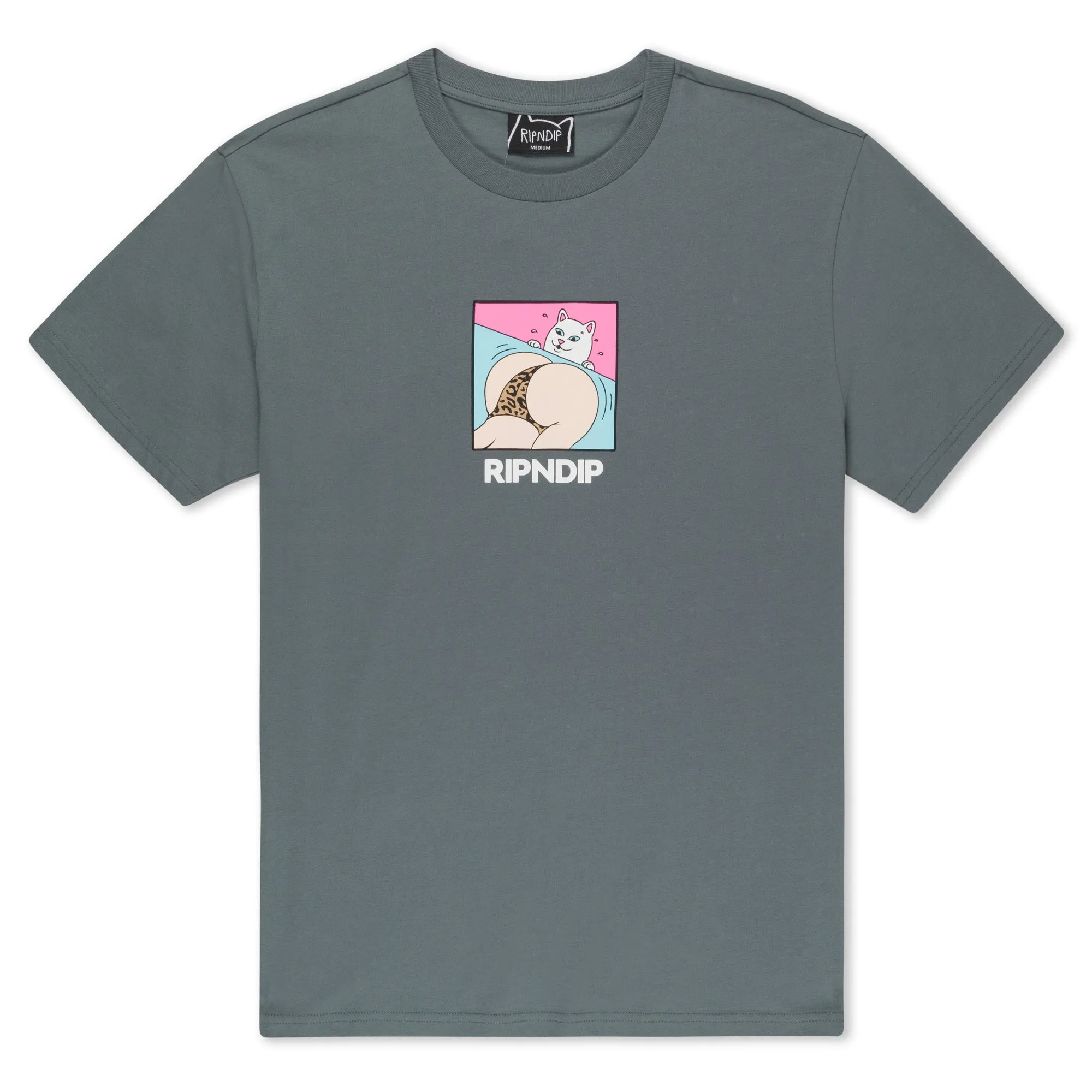 Peaches And Nerm Tee (Charcoal) sold by Ripndip