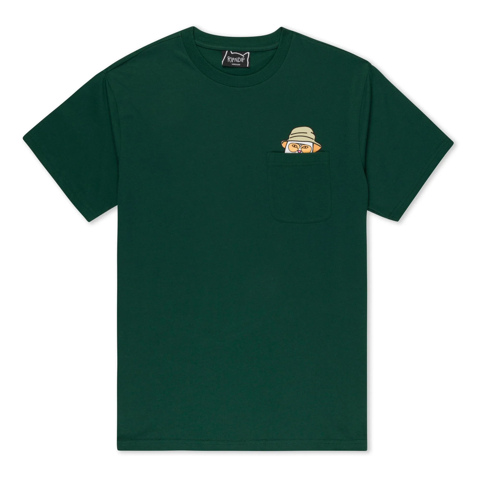 Nermal S Thompson Pocket Tee (Hunter Green) sold by Ripndip