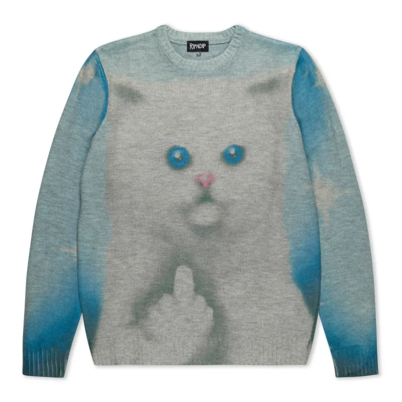 Sprinkles Knit Sweater (Black/Blue) sold by Ripndip