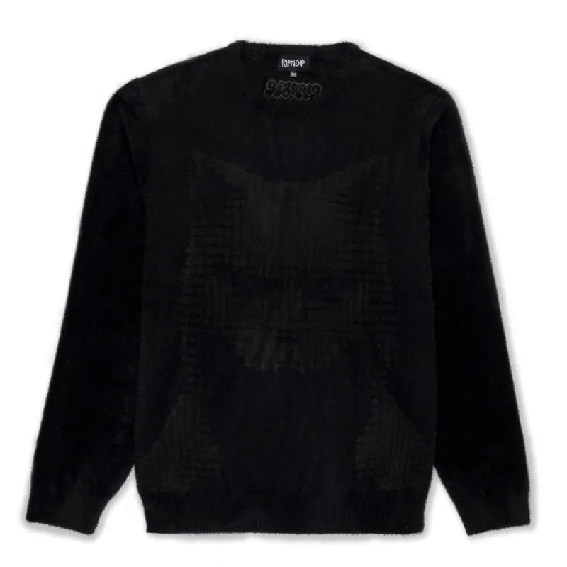 Internal Mohair Sweater (Black) made by Ripndip