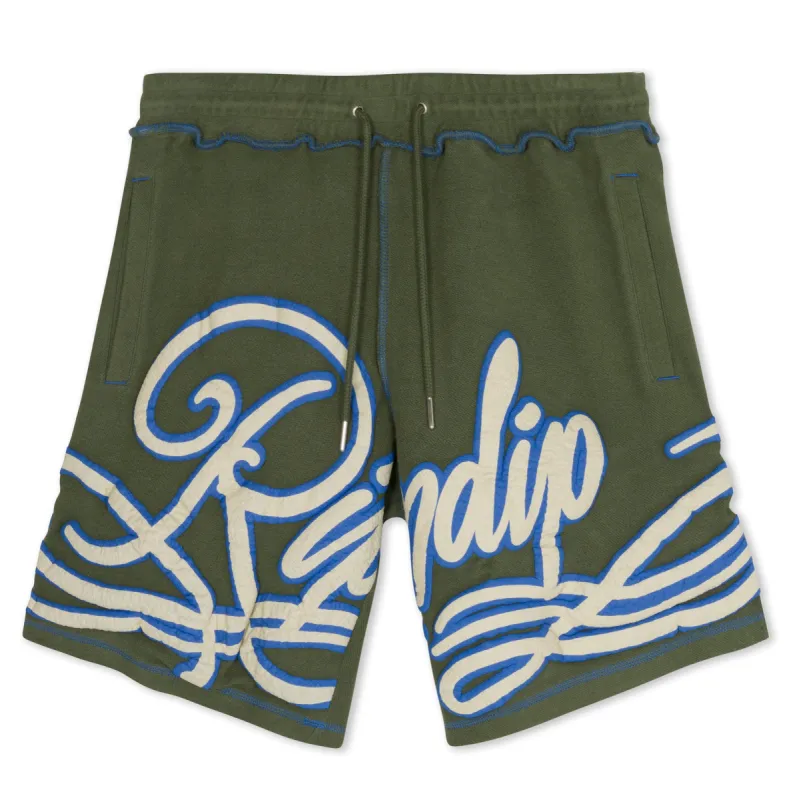 Delresto Sweatshorts (Dark Forest) sold by Ripndip