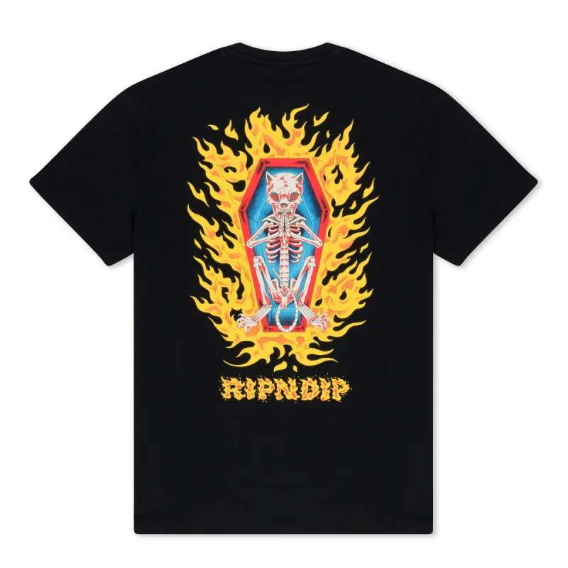 Burn In Heck Tee (Black) sold by Ripndip