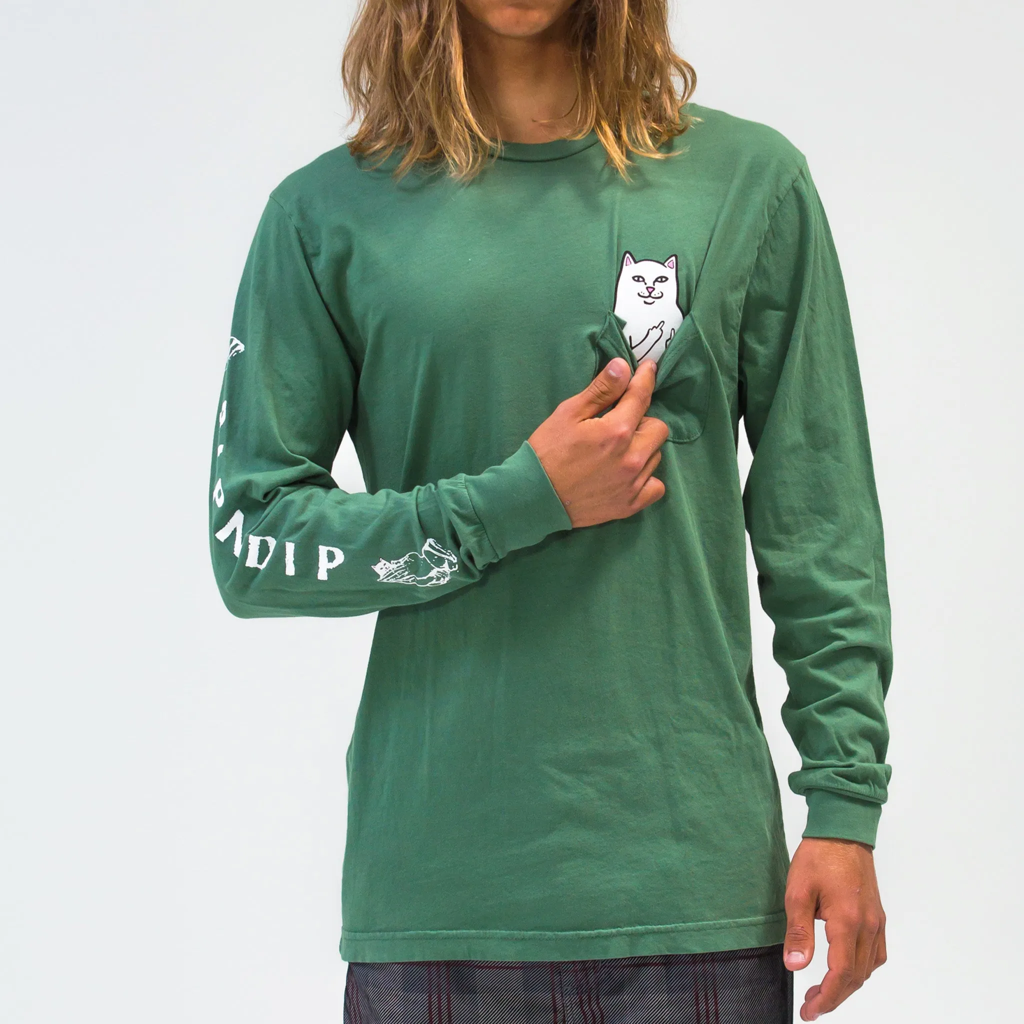 Lord Nermal Pocket Long Sleeve (Olive) sold by Ripndip product image thumbnail 2