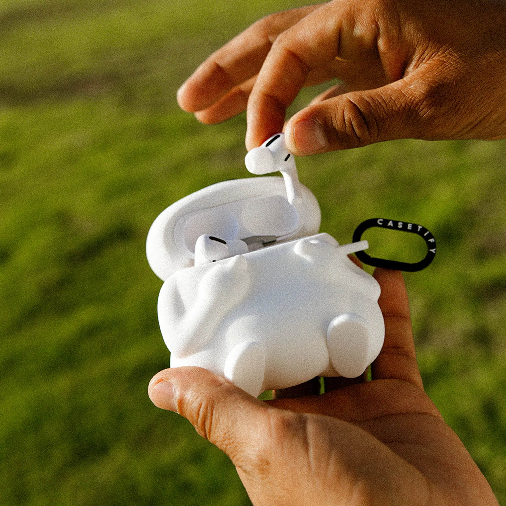 CASETiFY x Ripndip Lord Nermal 3D Airpods Pro 2 Case (White) sold by Ripndip product image thumbnail 2