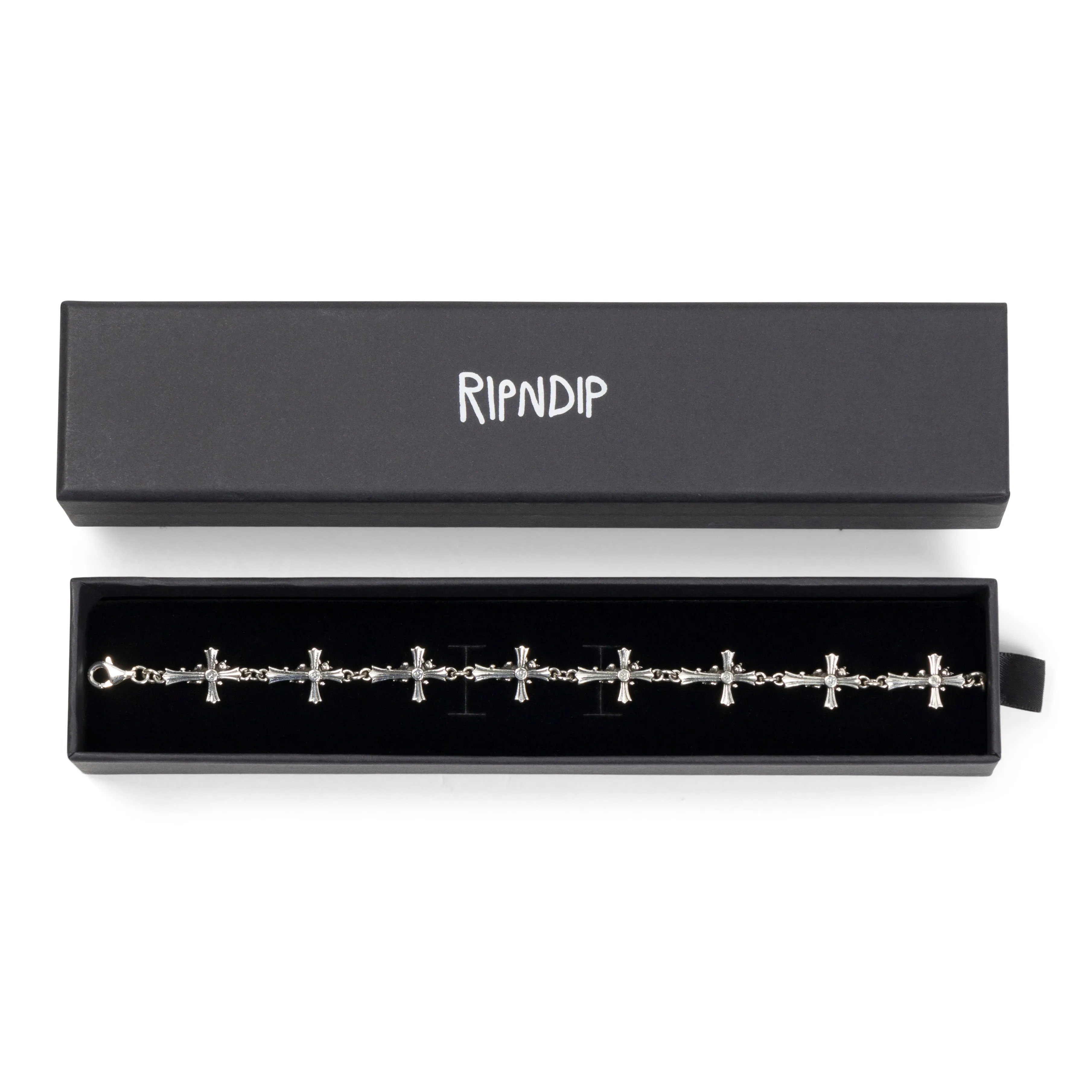 Chrome Cross Bracelet (Silver) sold by Ripndip product image thumbnail 4