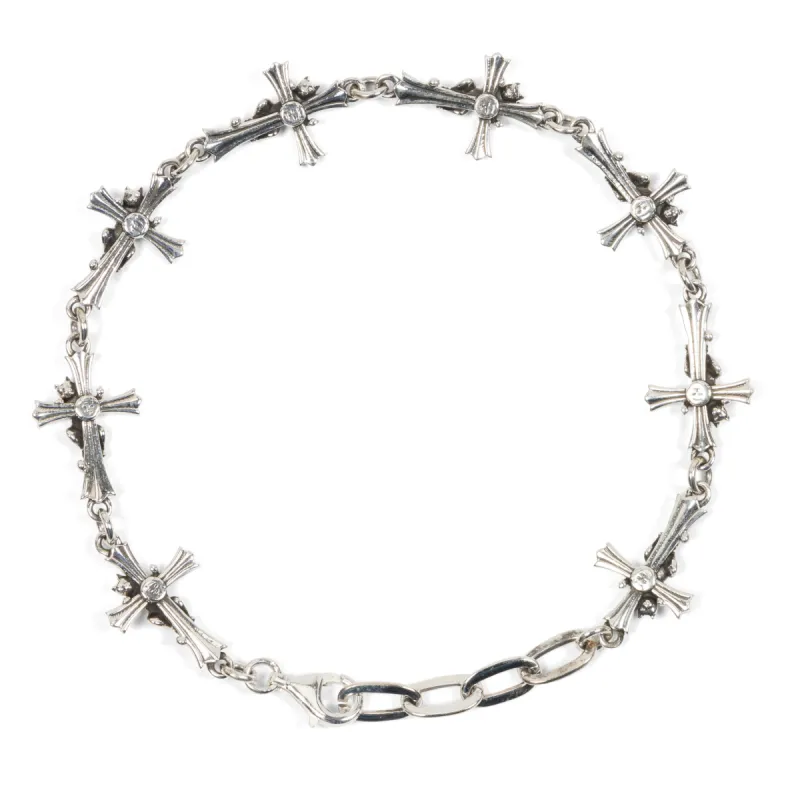 Chrome Cross Bracelet (Silver) made by Ripndip