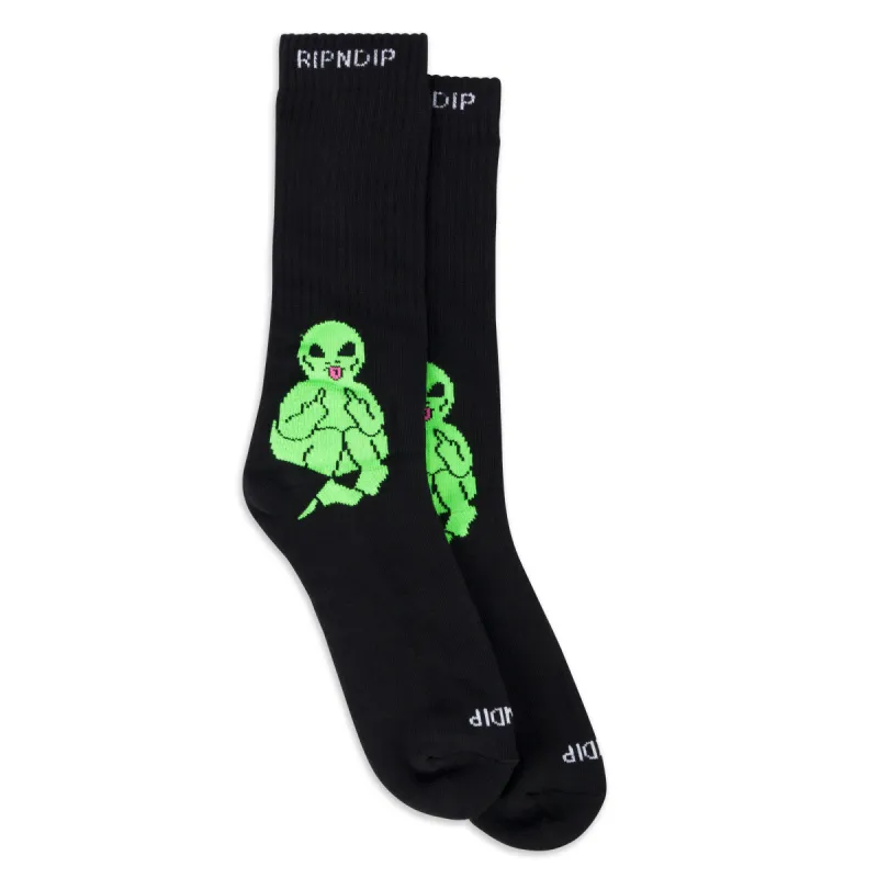 Lord Alien Socks (Black) sold by Ripndip