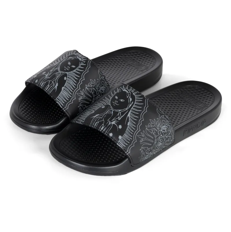 Mother Nerm Slides (Black) sold by Ripndip