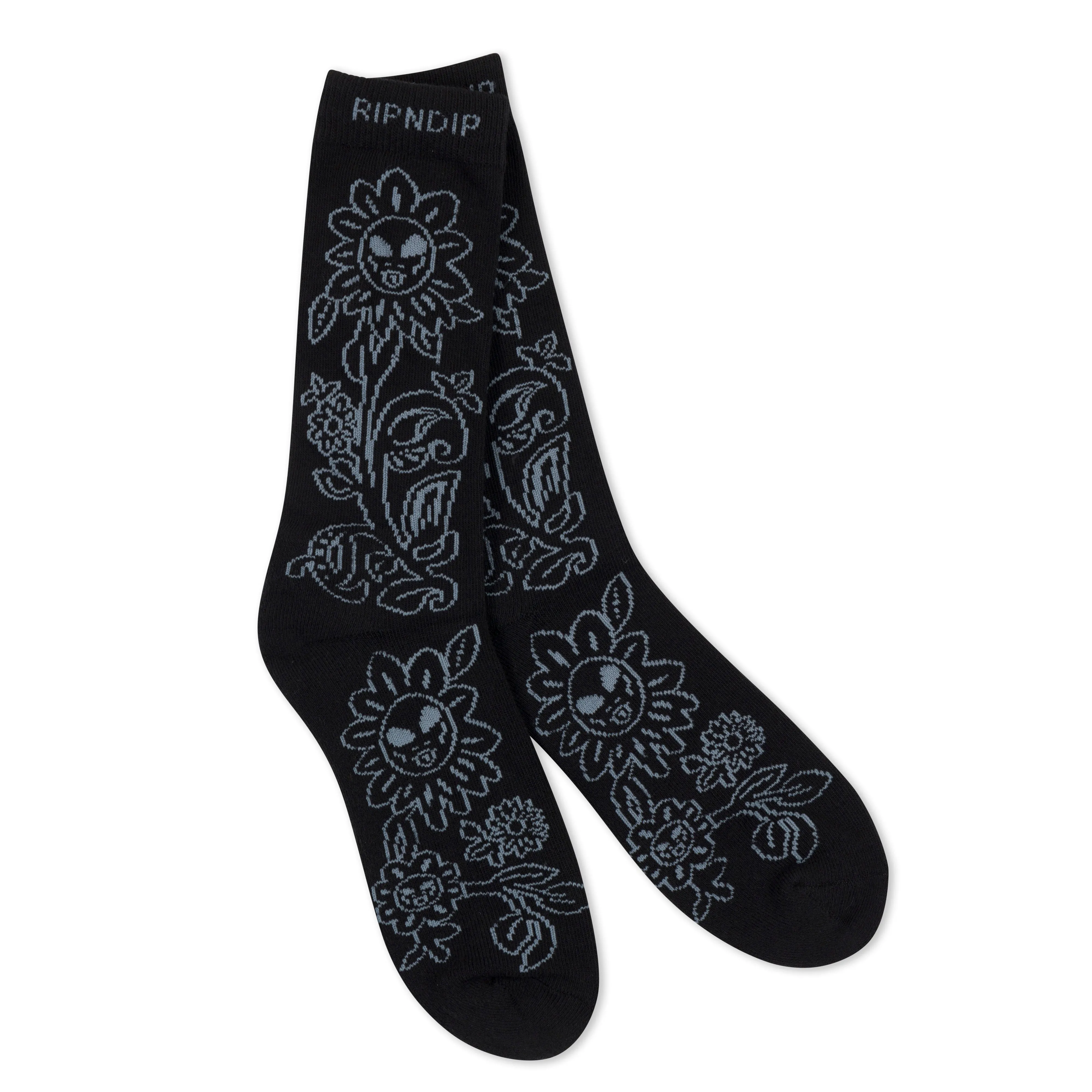 Space Garden Socks (Black) sold by Ripndip product image thumbnail 3