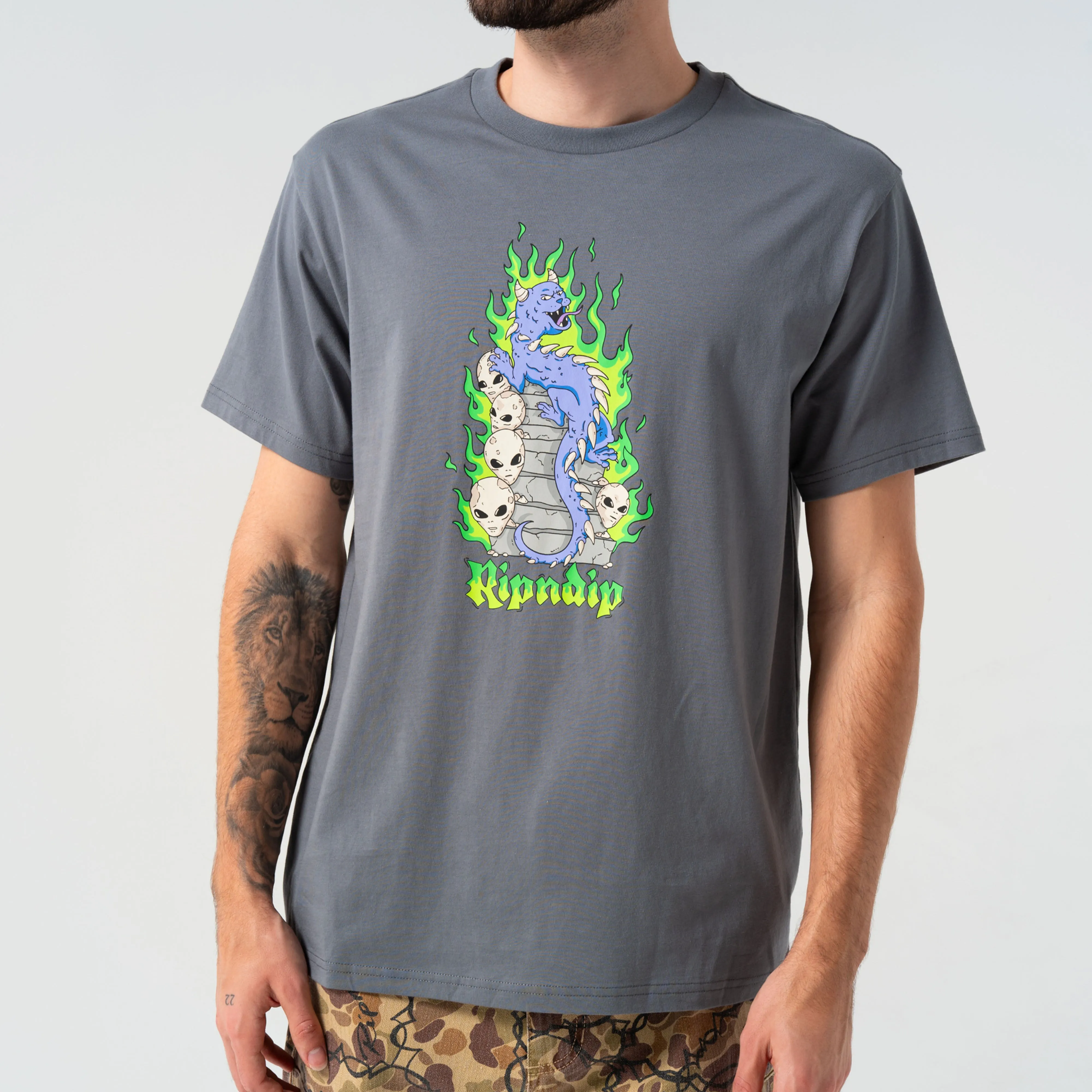 Horntail Tee (Charcoal) sold by Ripndip product image thumbnail 2