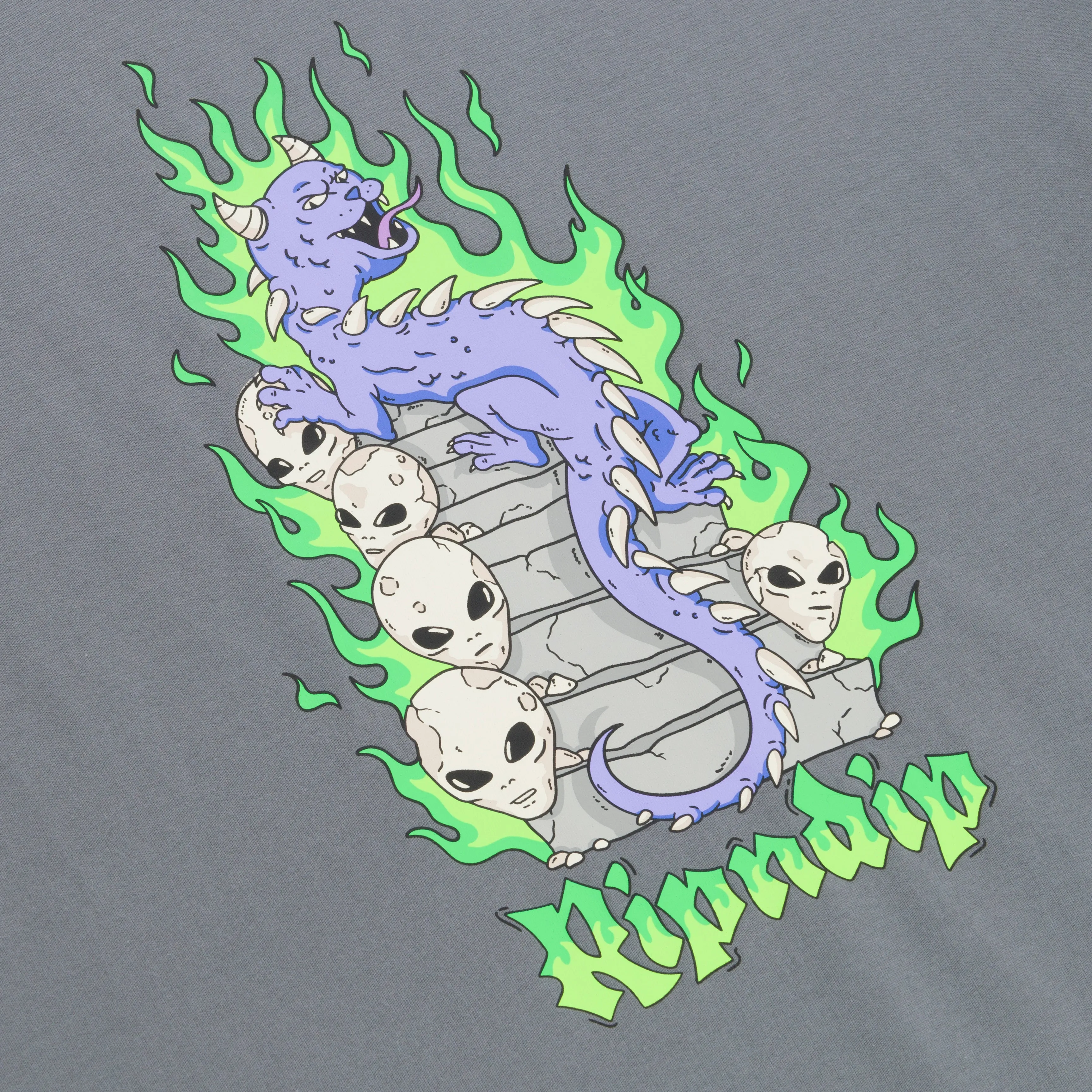 Horntail Tee (Charcoal) sold by Ripndip product image thumbnail 3