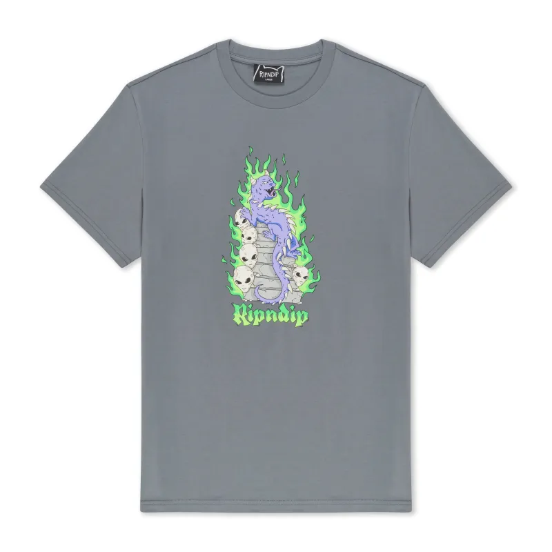 Horntail Tee (Charcoal) sold by Ripndip
