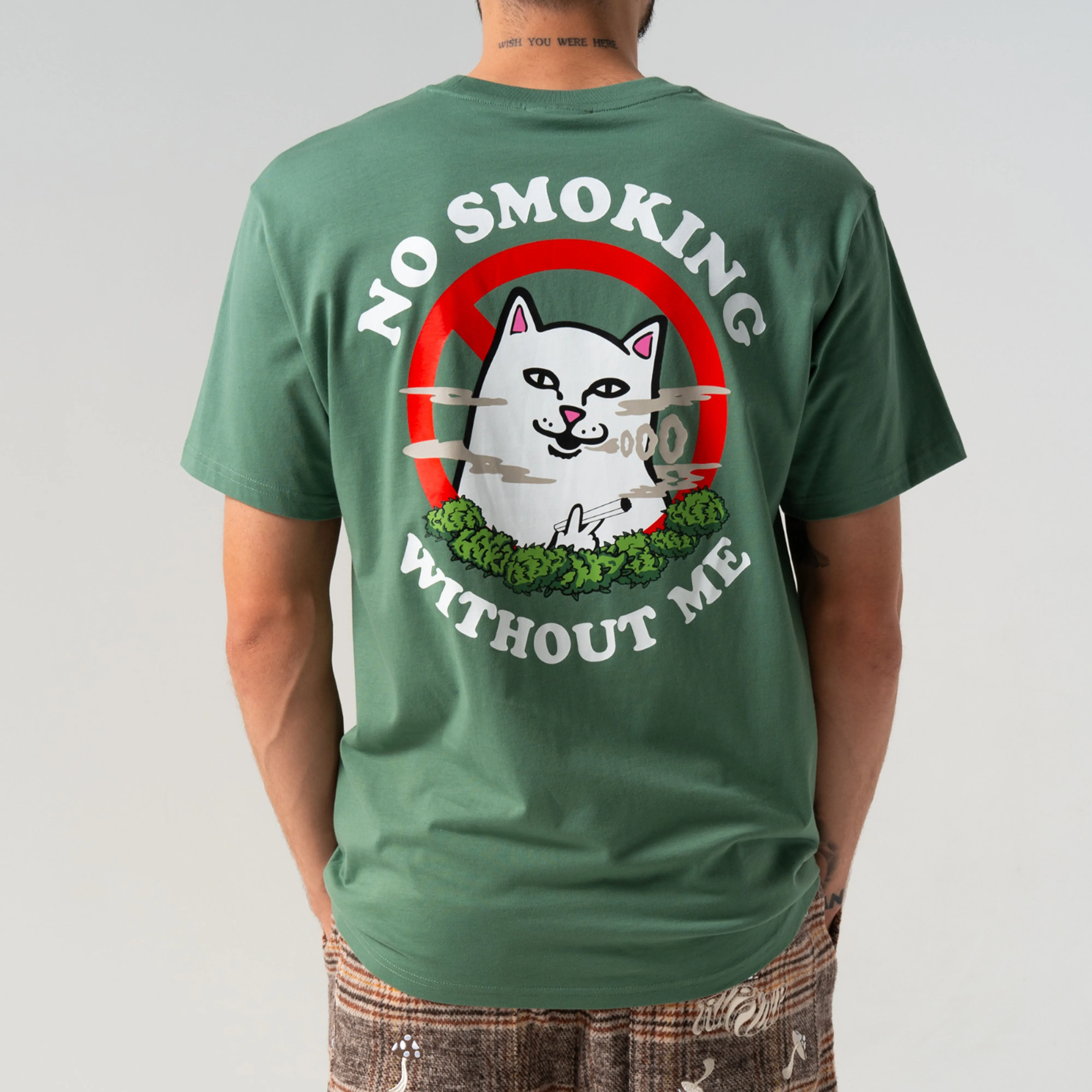 No Smoking Tee (Light Olive) sold by Ripndip product image thumbnail 2