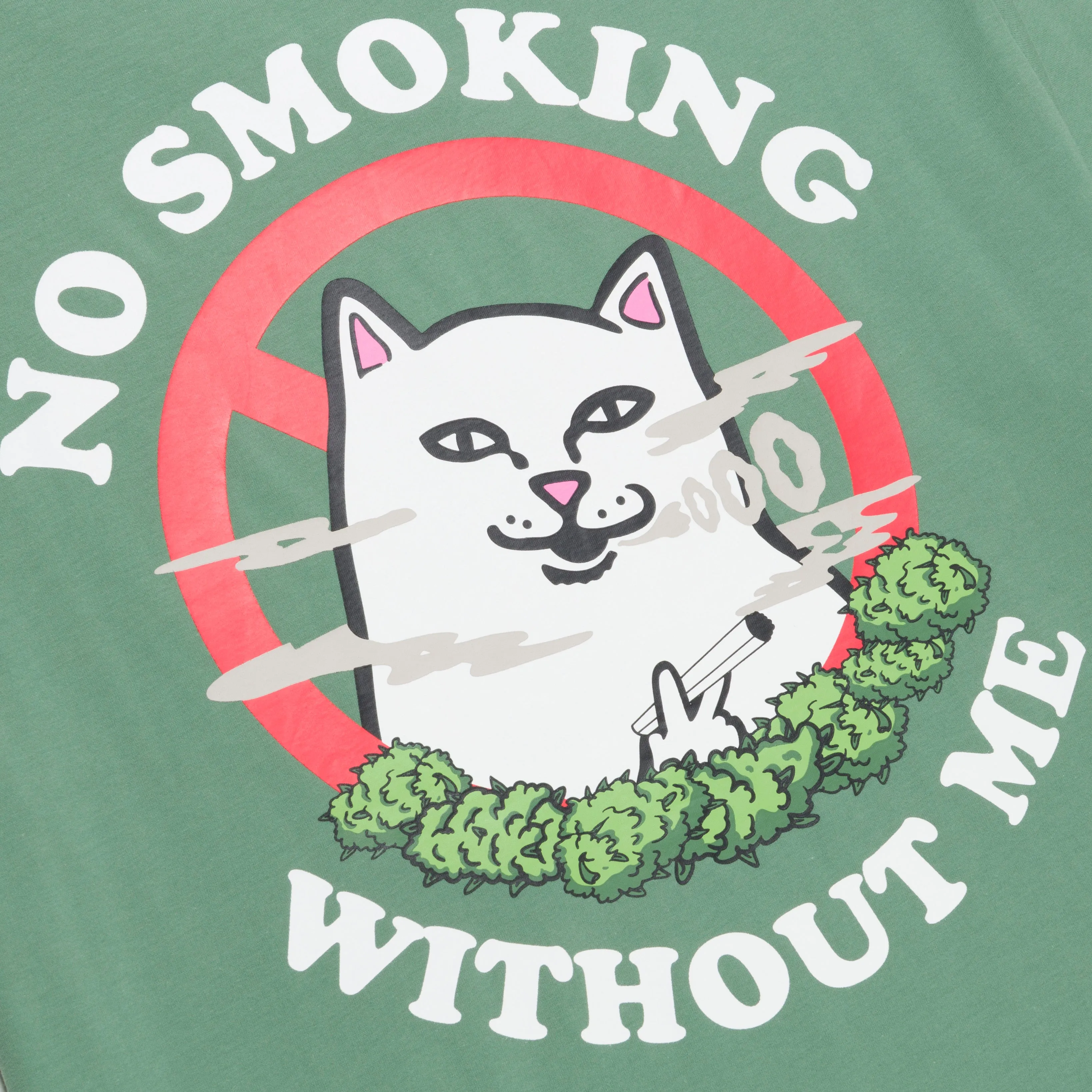 No Smoking Tee (Light Olive) sold by Ripndip product image thumbnail 4