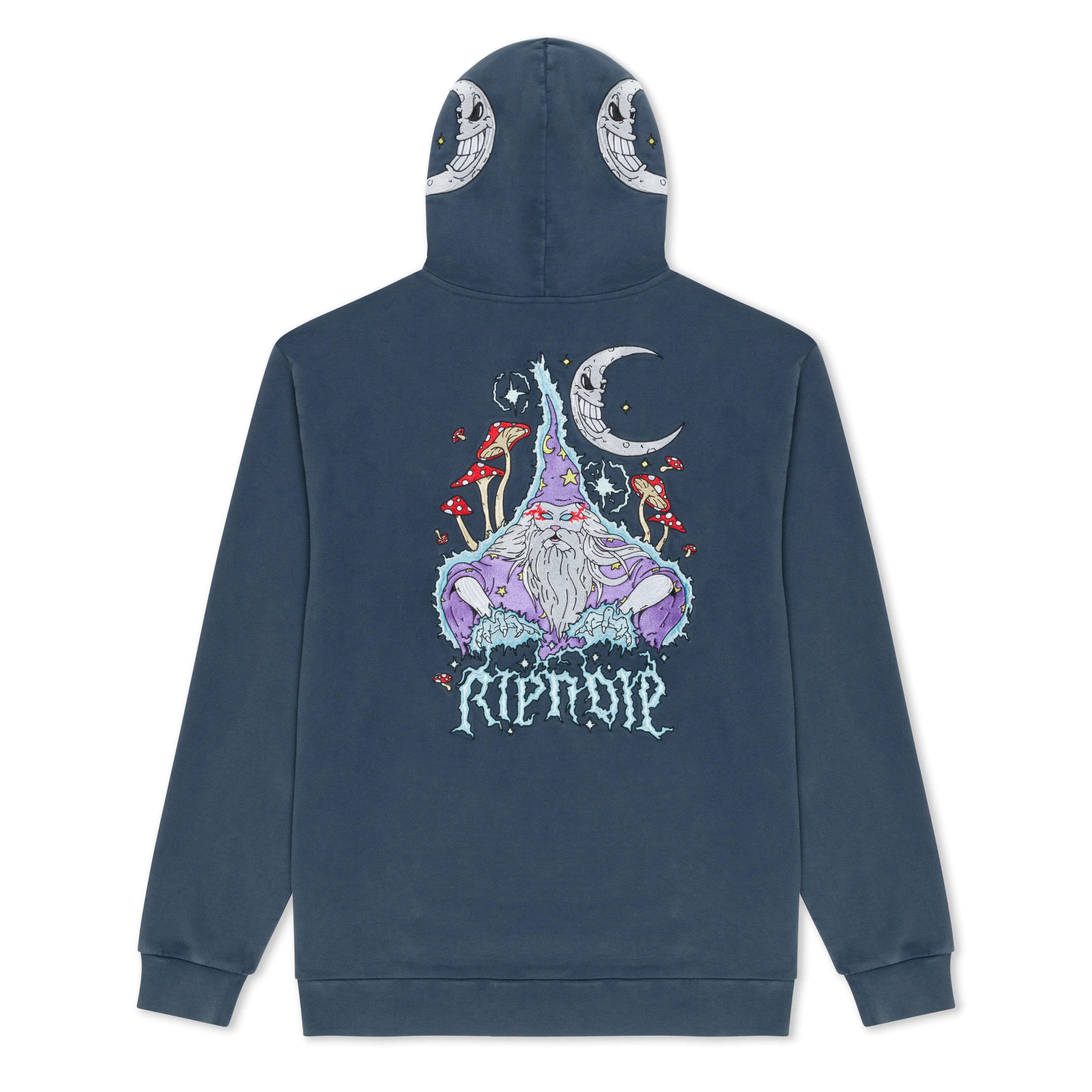 Oracle Double Hood Hoodie (Navy Mineral Wash) sold by Ripndip product image thumbnail 4