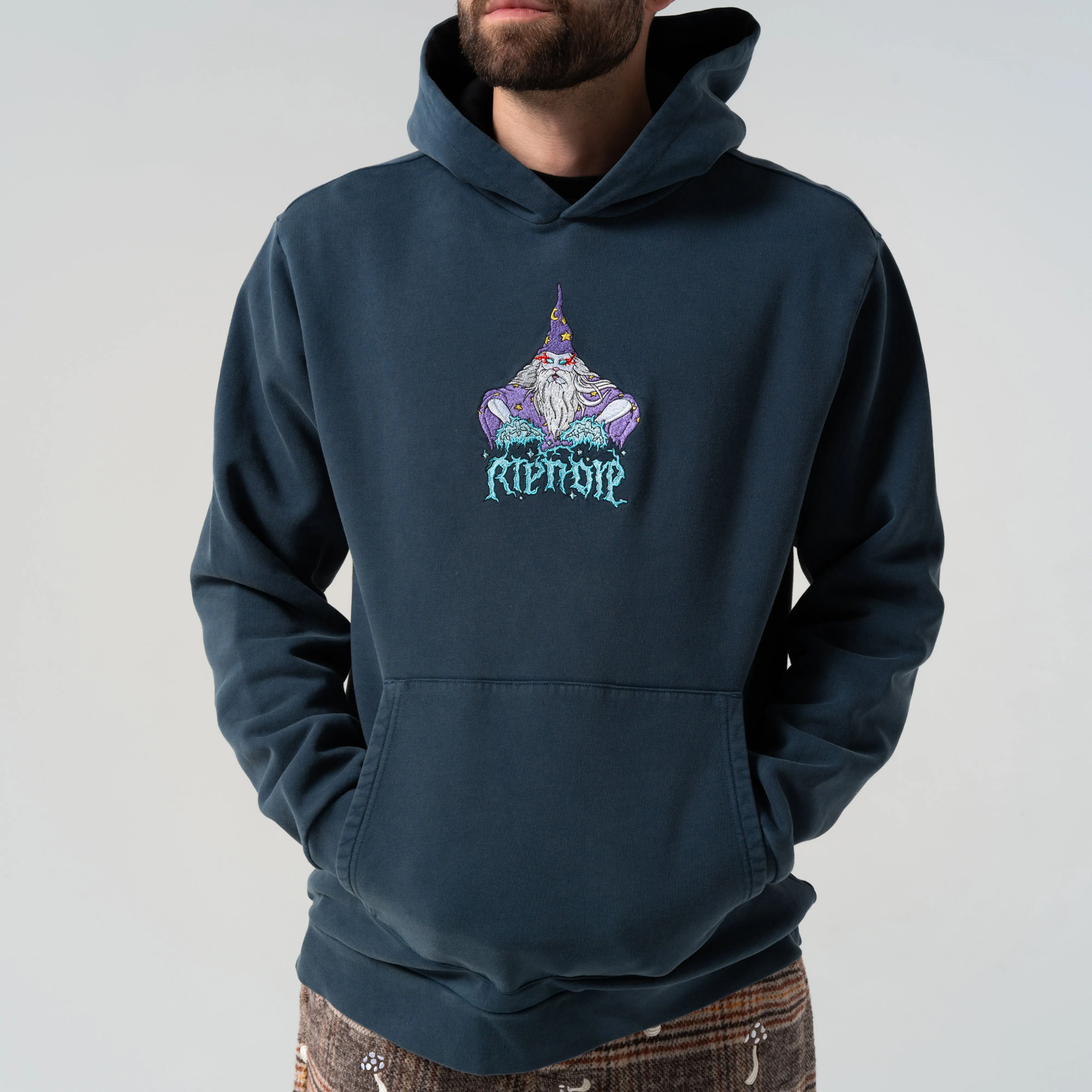 Oracle Double Hood Hoodie (Navy Mineral Wash) sold by Ripndip product image thumbnail 2