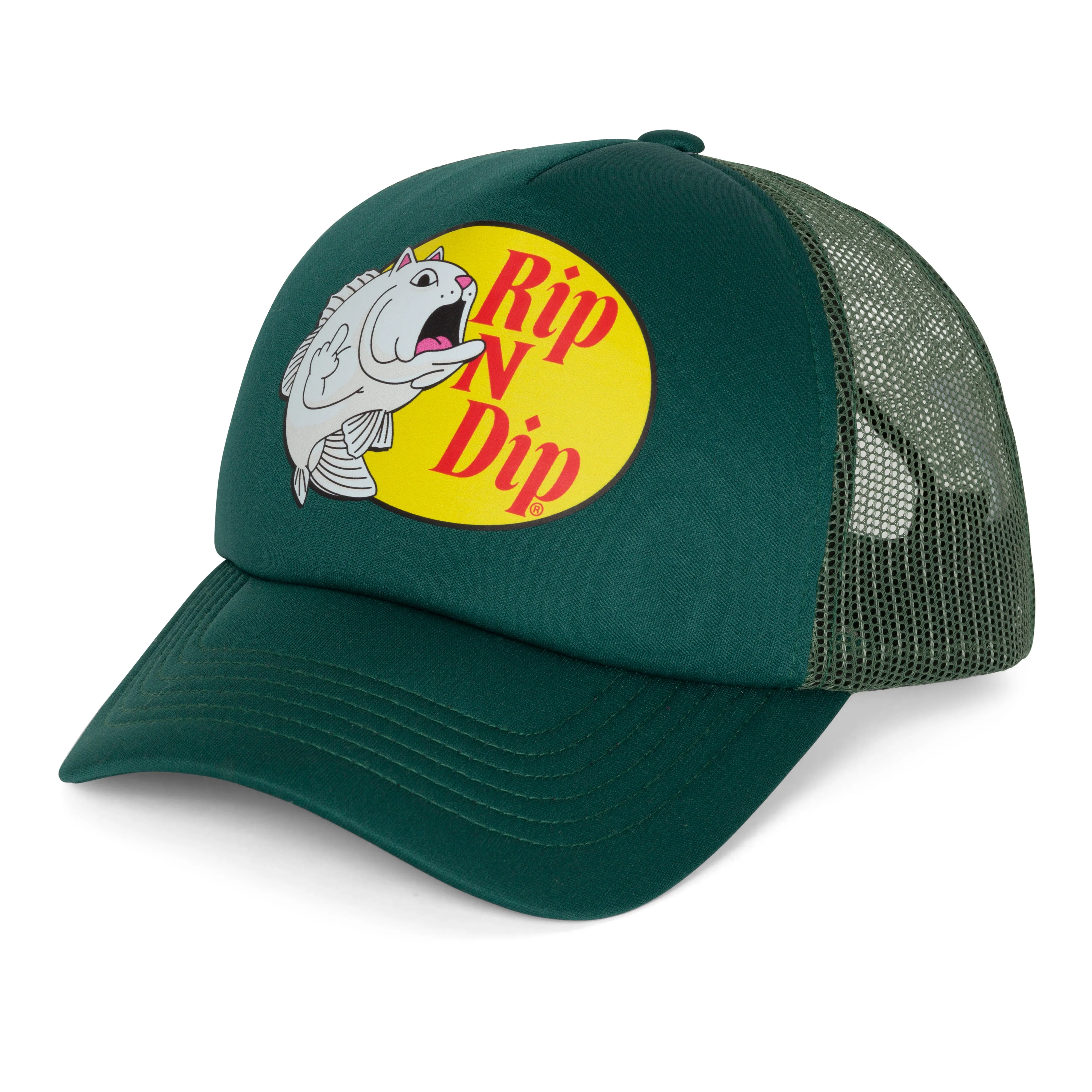 Catfish Trucker Hat (Light Olive) sold by Ripndip product image thumbnail 5