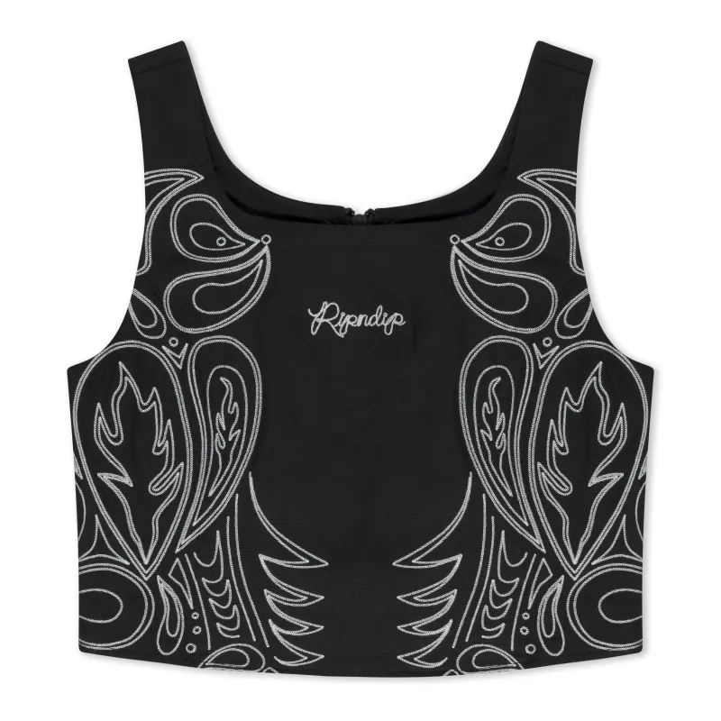 Howdy Corset Top (Black) sold by Ripndip