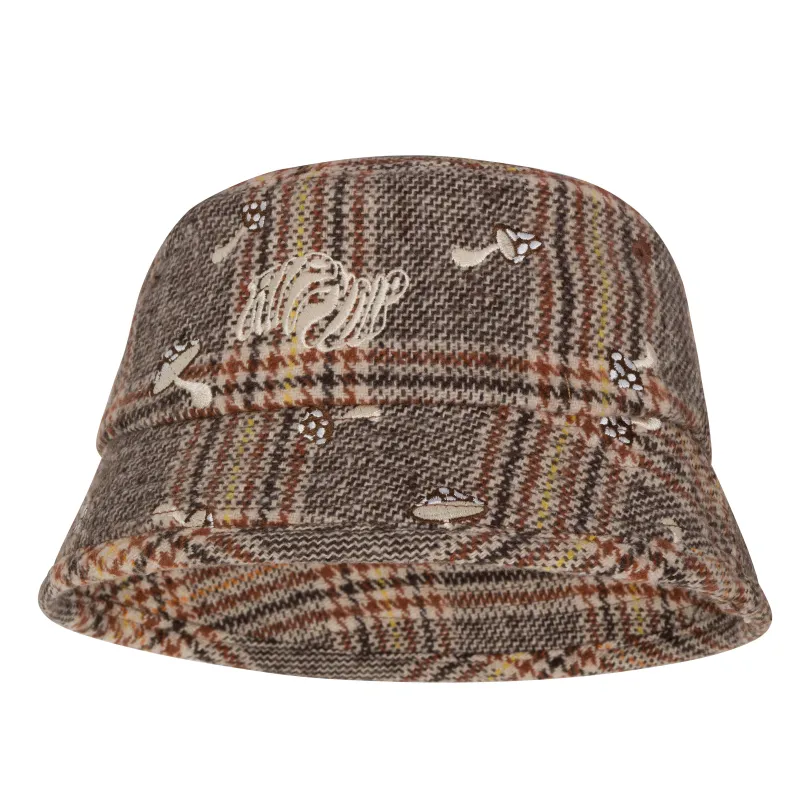 Euphoria Bucket Hat (Brown Plaid) sold by Ripndip