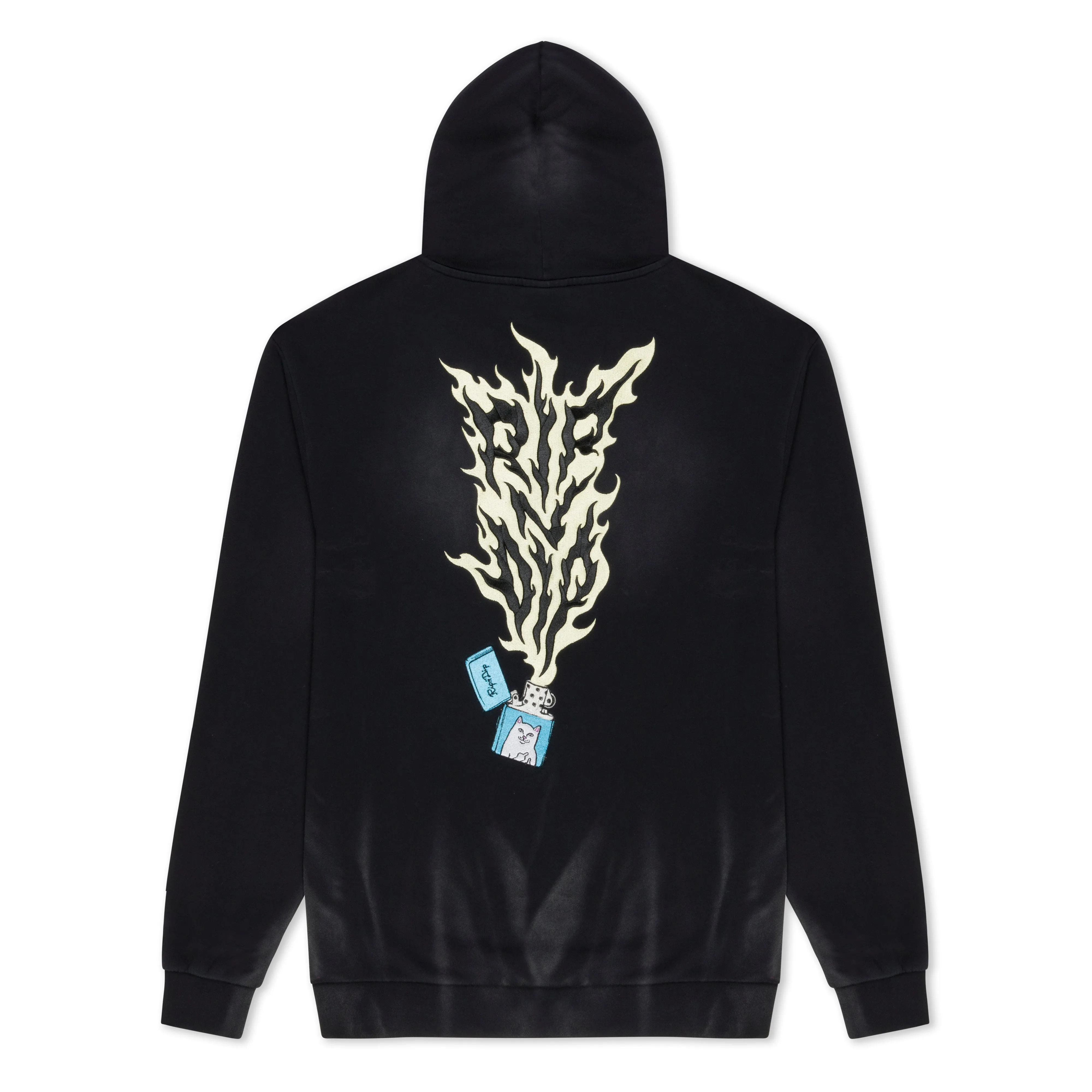 Ripnlit Hoodie (Black Vintage Wash) sold by Ripndip