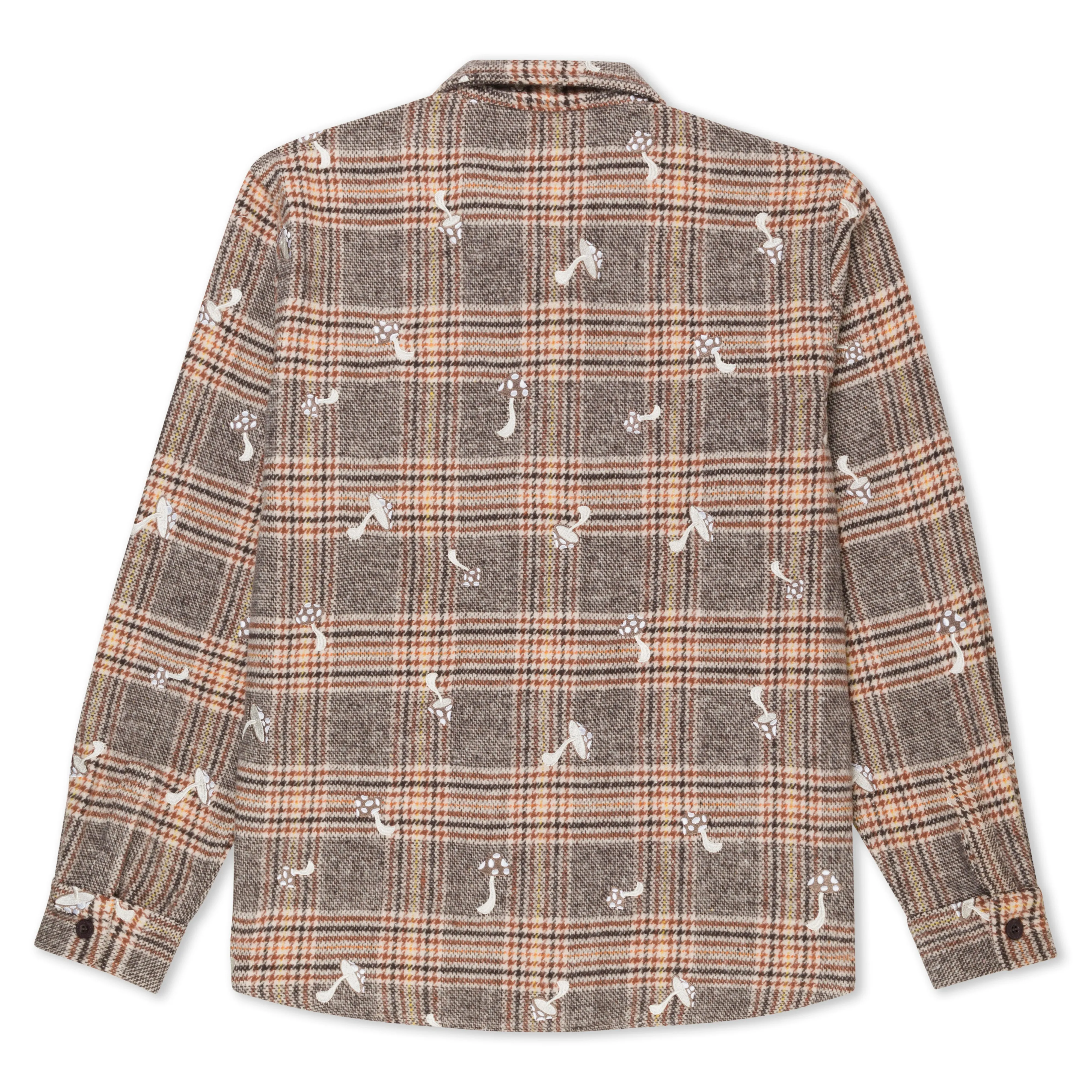 Euphoria Button Up Plaid Jacket (Brown Plaid) sold by Ripndip product image thumbnail 3