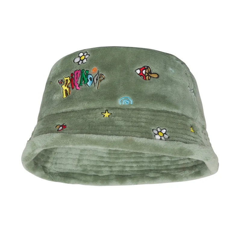 Broken Down Sherpa Bucket Hat (Light Sage) sold by Ripndip