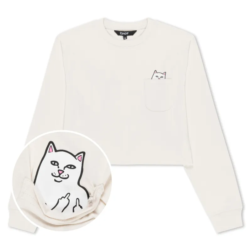 Lord Nermal Cropped LS Pocket Tee (Warm Grey) sold by Ripndip