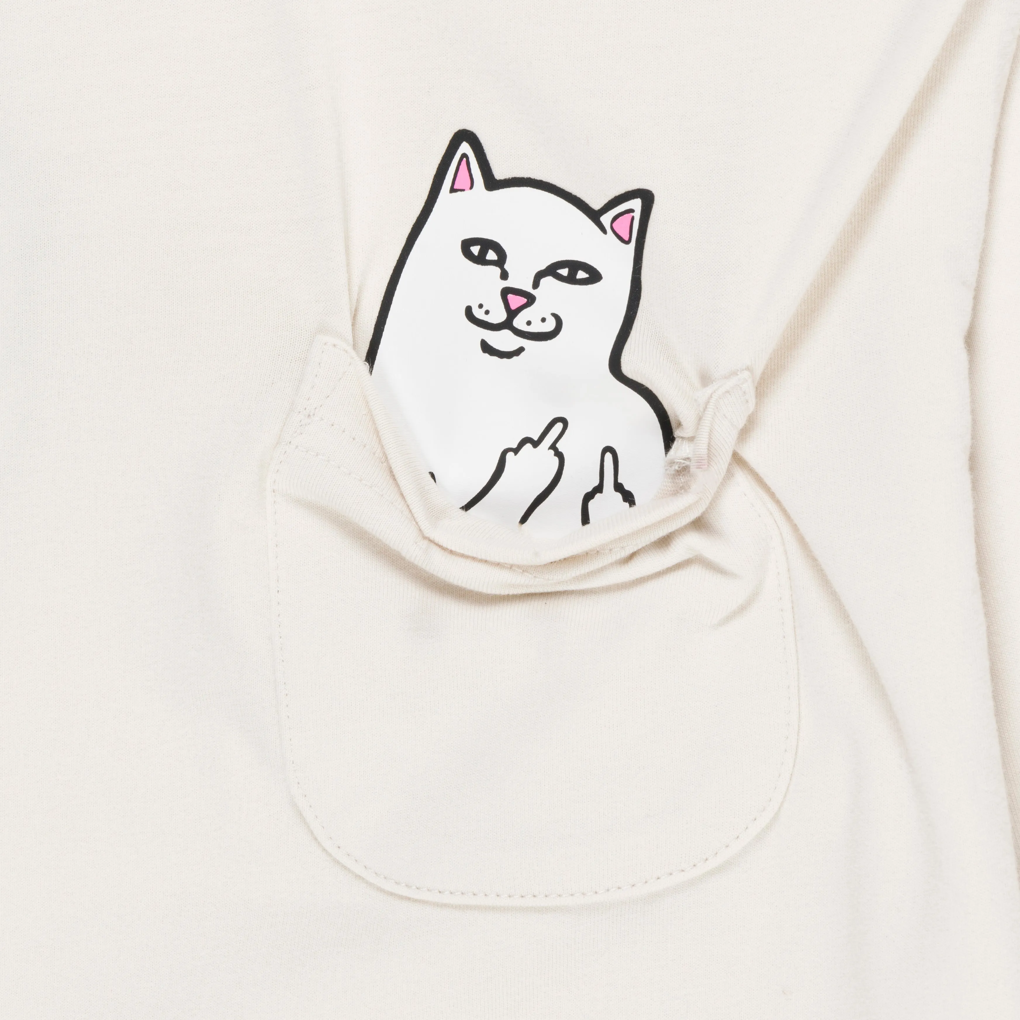 Lord Nermal Cropped LS Pocket Tee (Warm Grey) sold by Ripndip product image thumbnail 3