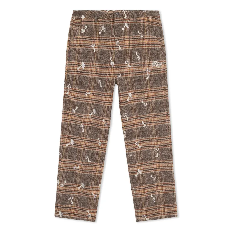 Euphoria Pants (Brown Plaid) sold by Ripndip