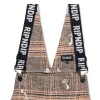 Euphoria Plaid Overalls (Brown Plaid) sold by Ripndip