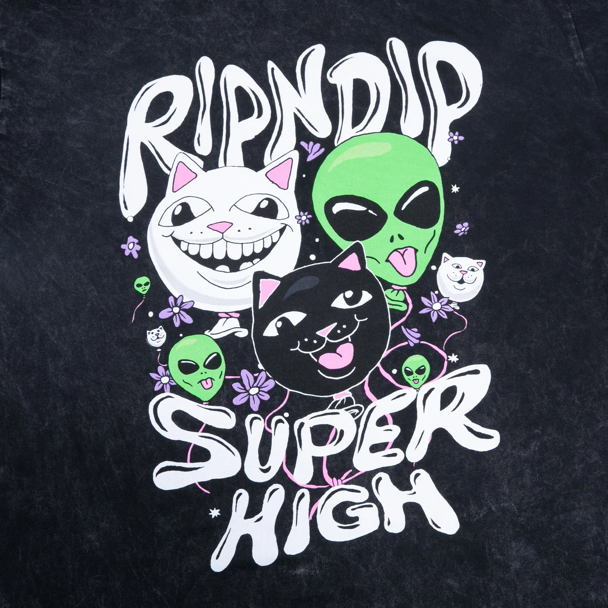 Super High Tee (Black Mineral Wash) sold by Ripndip product image thumbnail 4