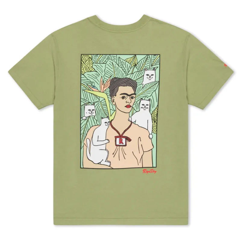 Nermal Portrait Tee (Light Forest) sold by Ripndip