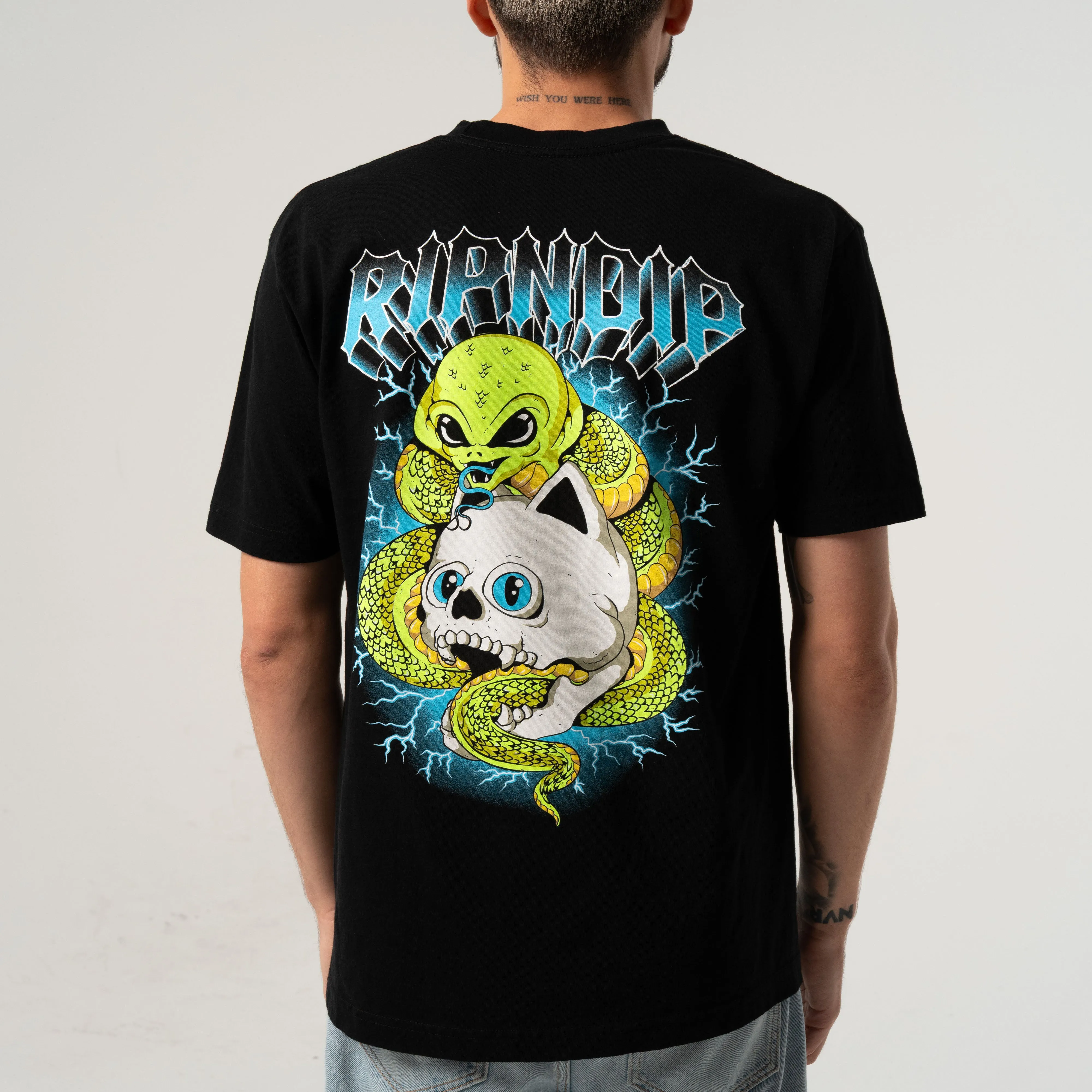 Skull and Bones Tee (Black) sold by Ripndip product image thumbnail 2