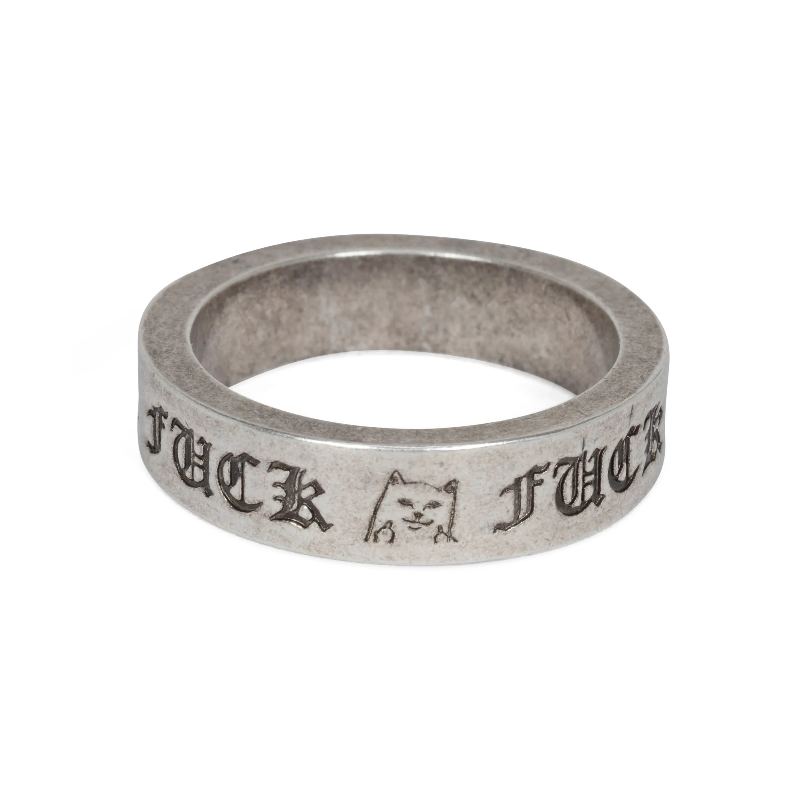 Fuckin Fuck Ring (Silver) sold by Ripndip