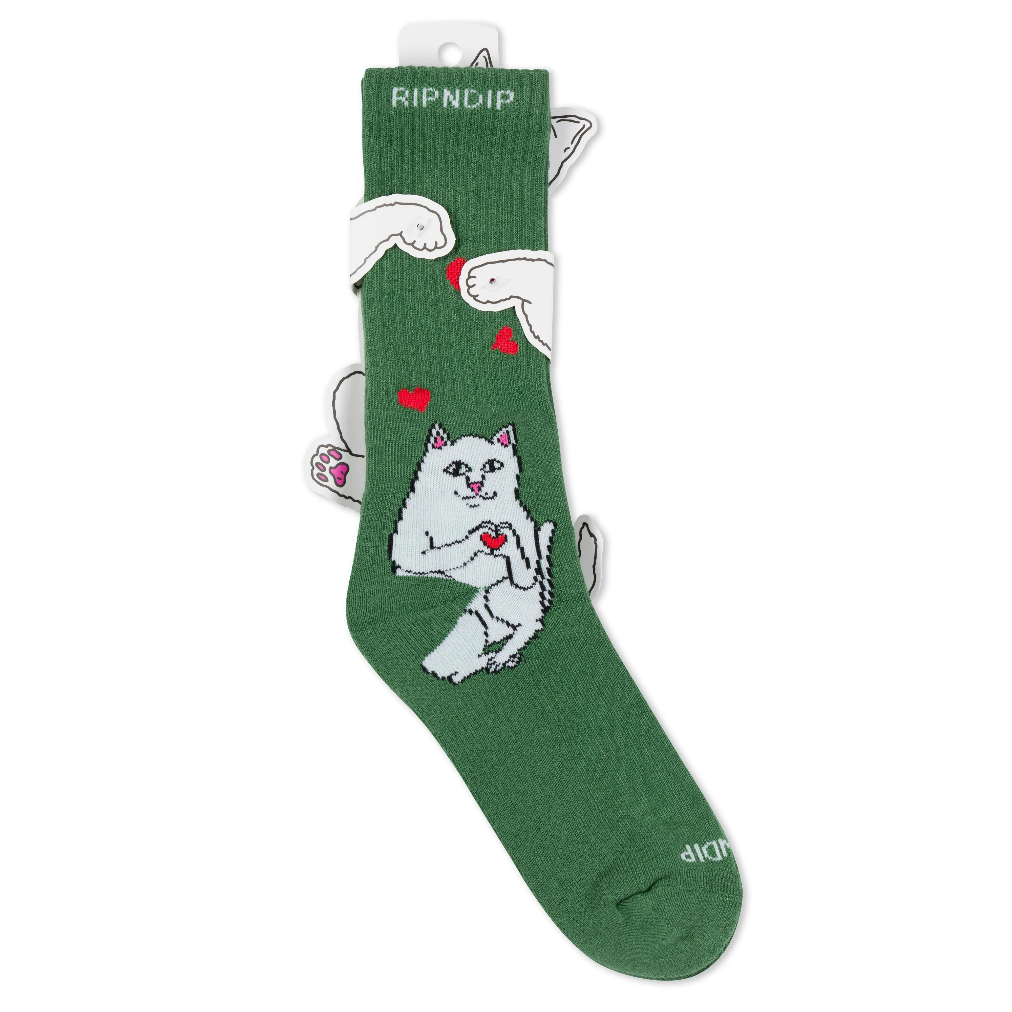 Nermal Loves Socks (Dusty Pine) sold by Ripndip product image thumbnail 3