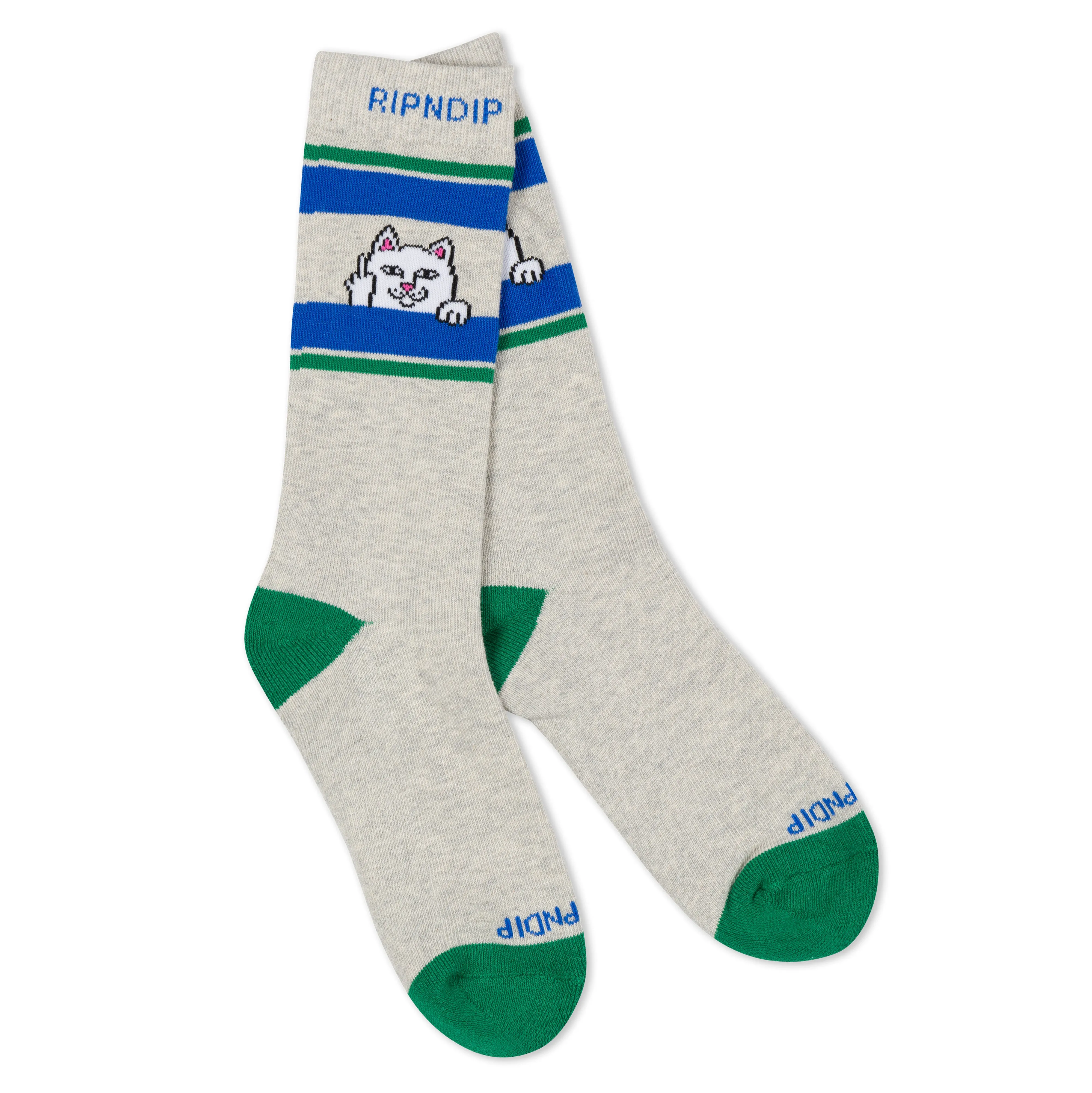 Peeking Nermal Socks (Ash Heather) sold by Ripndip product image thumbnail 2