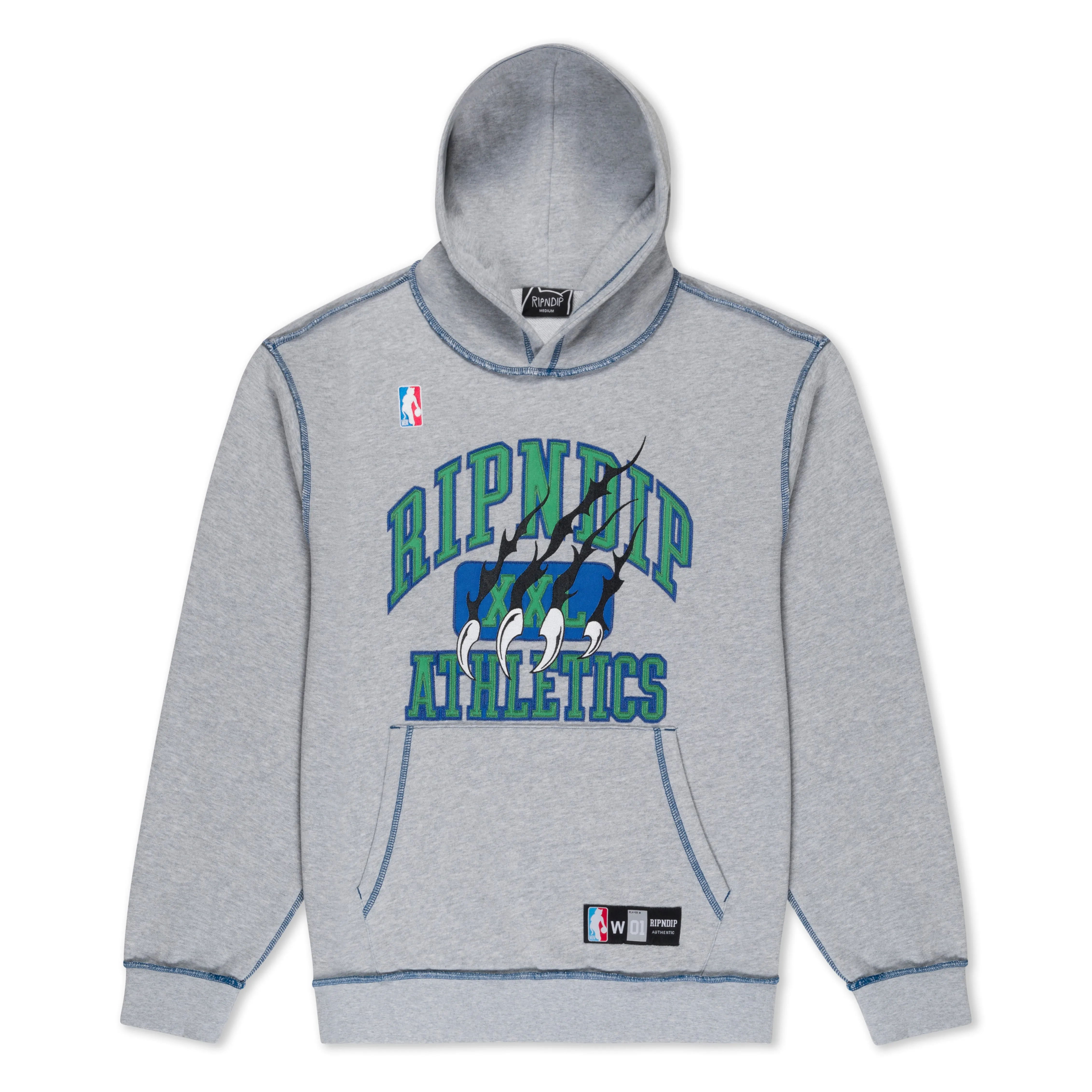 Ripndip Athletics Stitch Hoodie (Ash Heather) sold by Ripndip