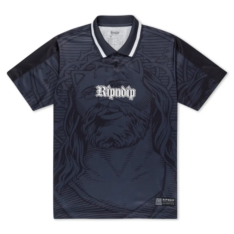 Lord Savior Soccer Jersey (Black) sold by Ripndip