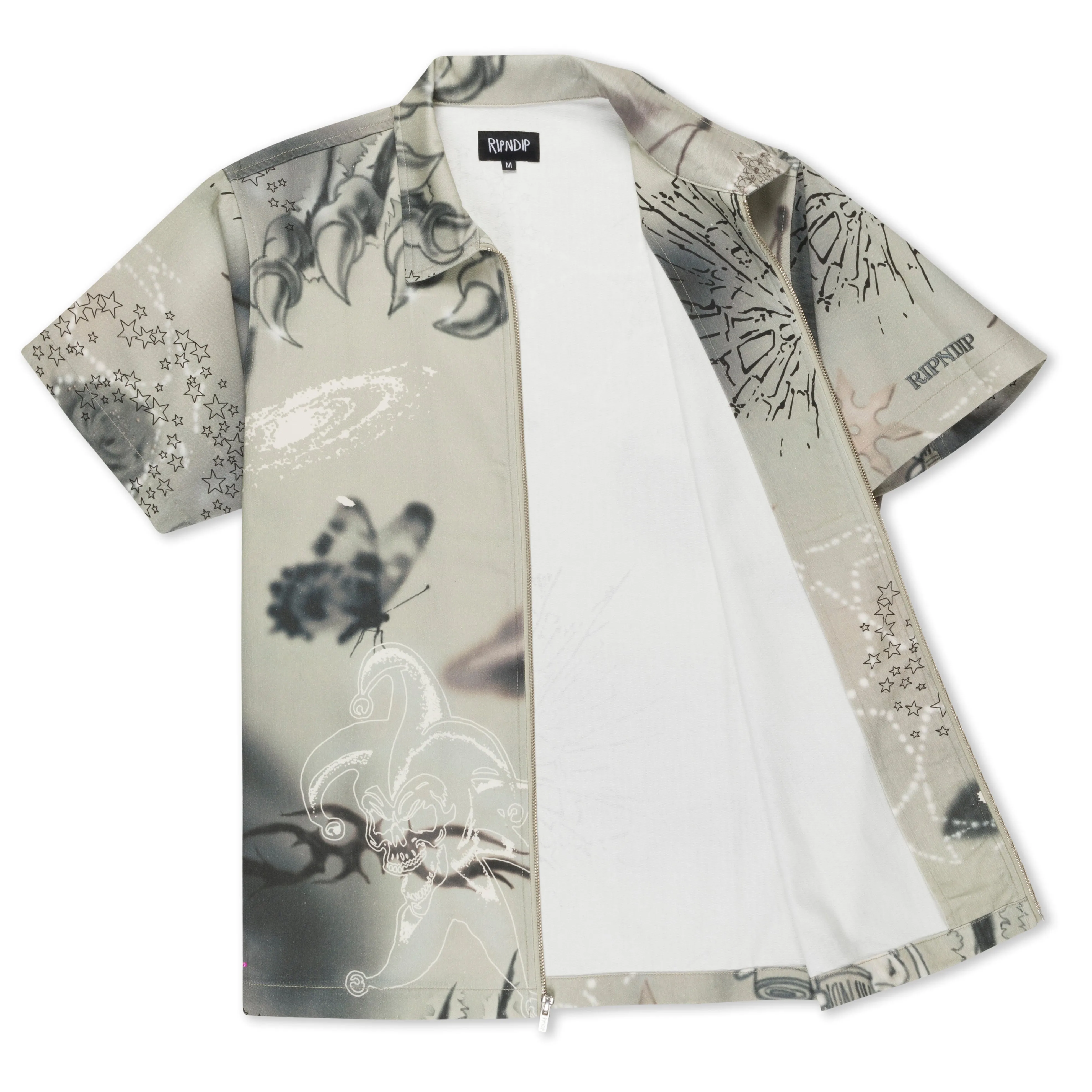 Stargazing Zip Up Shirt (Multi) sold by Ripndip product image thumbnail 4
